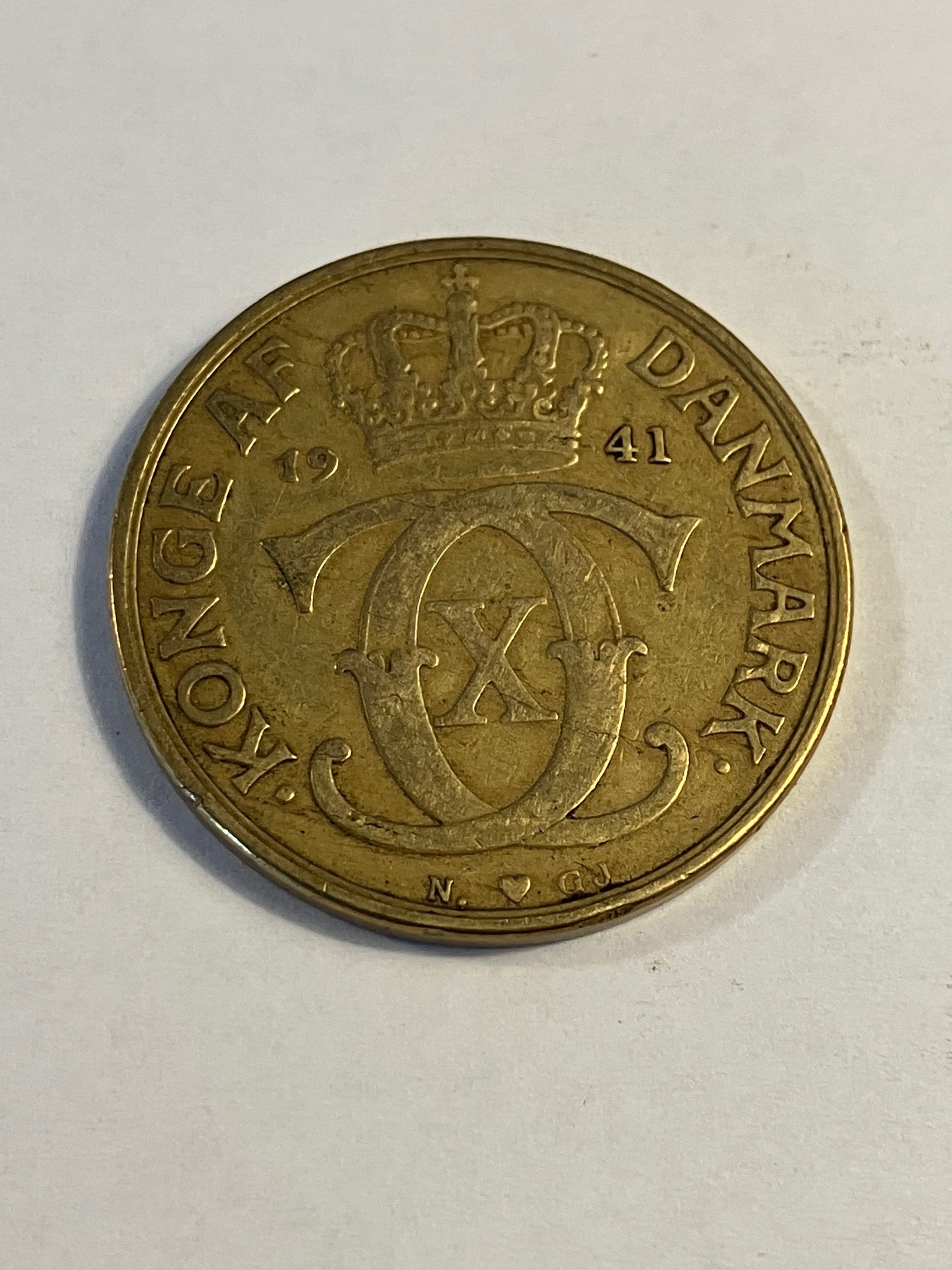 2 kroner 1941 Danmark