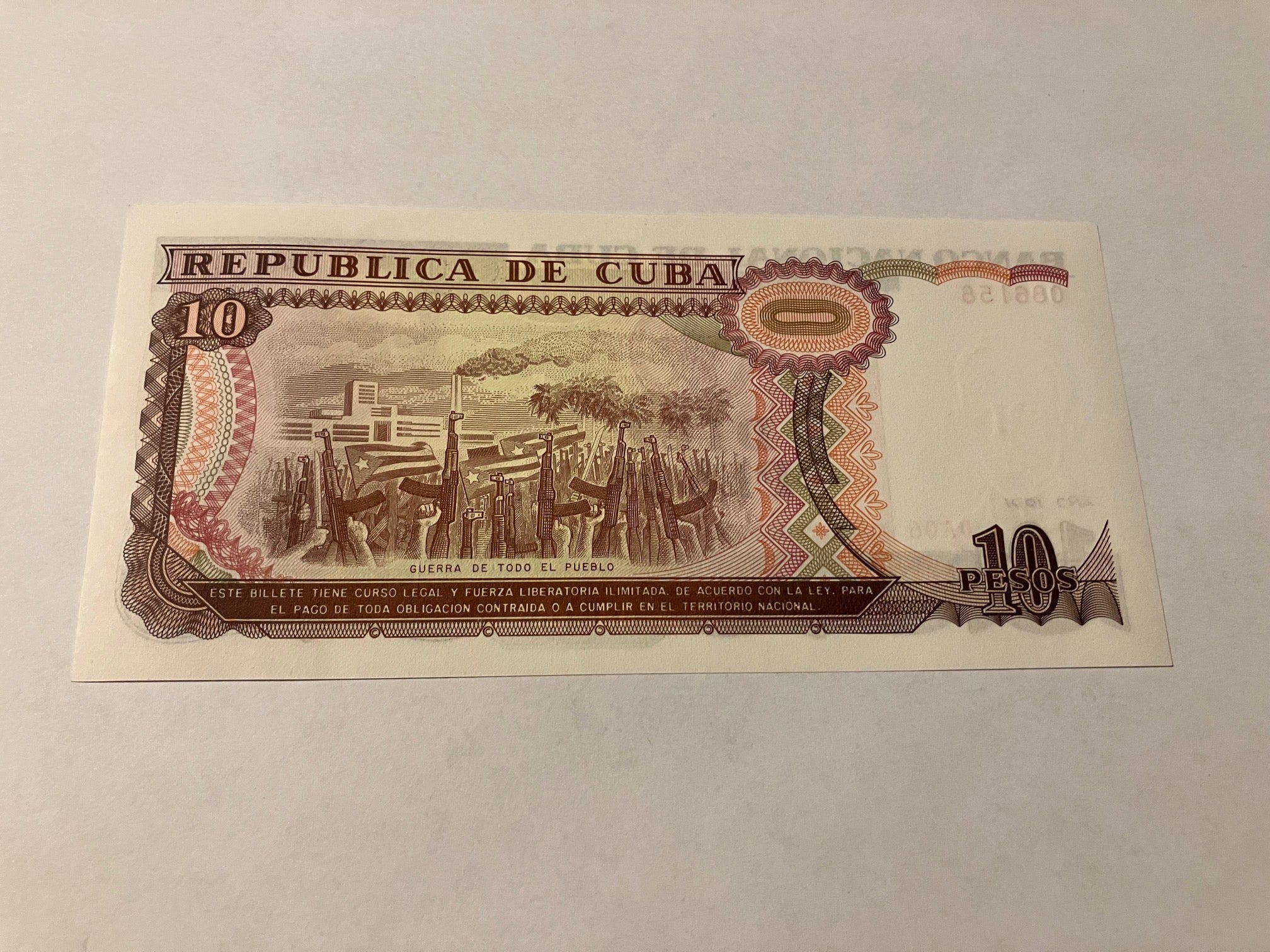 10 Pesos Cuba 1991