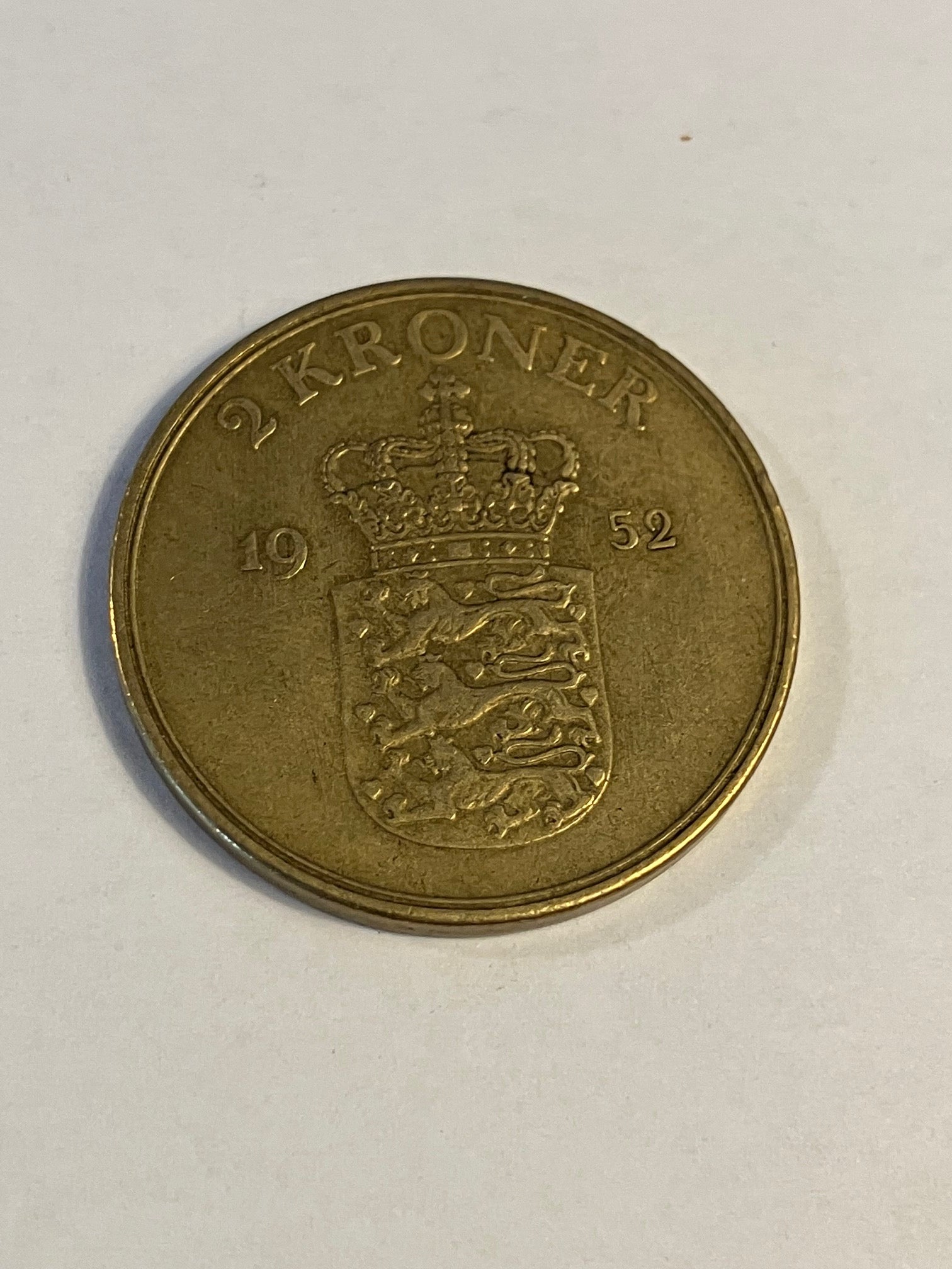 2 kroner Danmark 1952