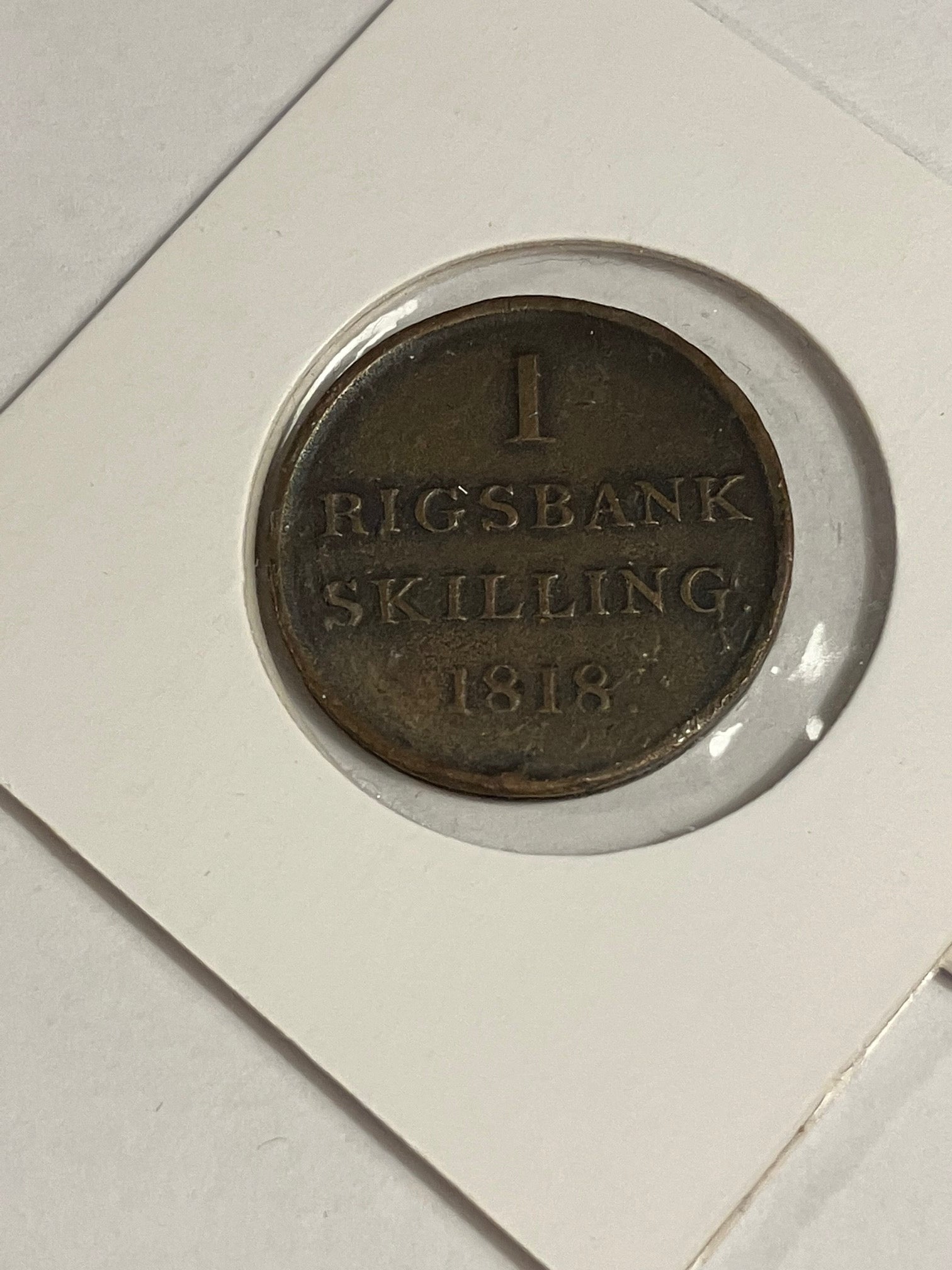 1 Rigsbankskilling 1818