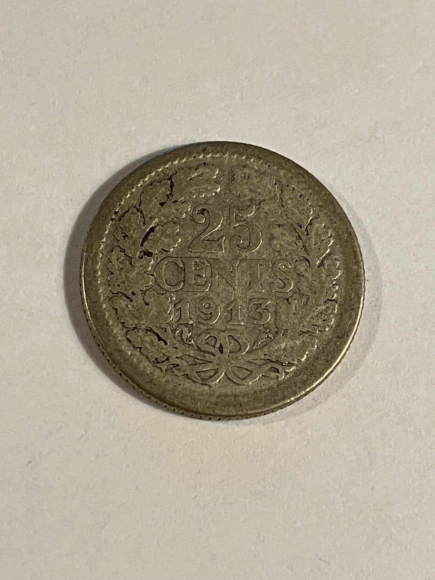 25 Cents 1913 Netherlands