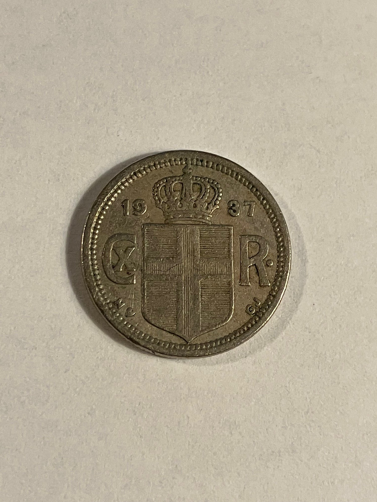 25 Aurar 1937 Iceland