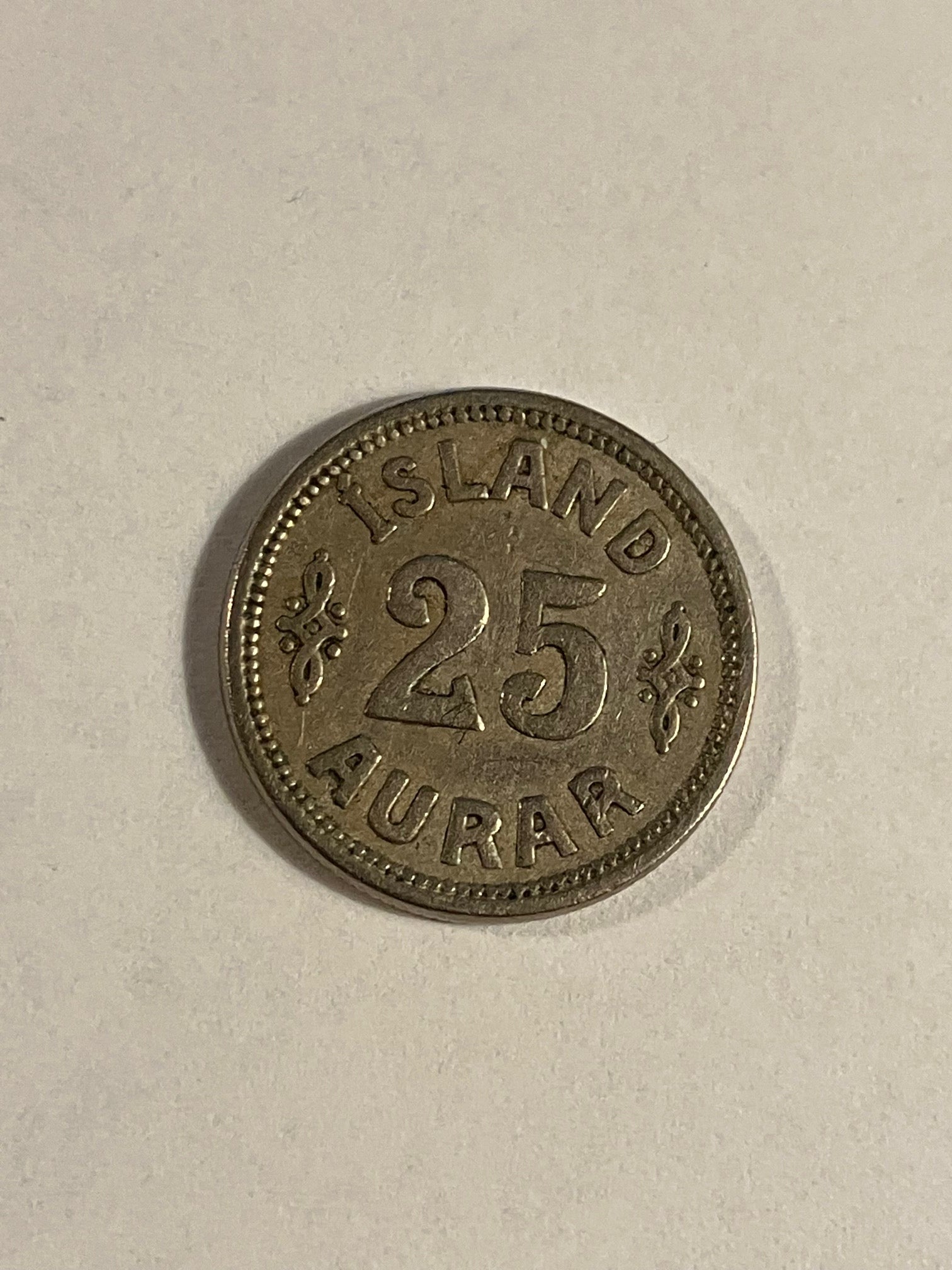 25 Aurar 1937 Iceland