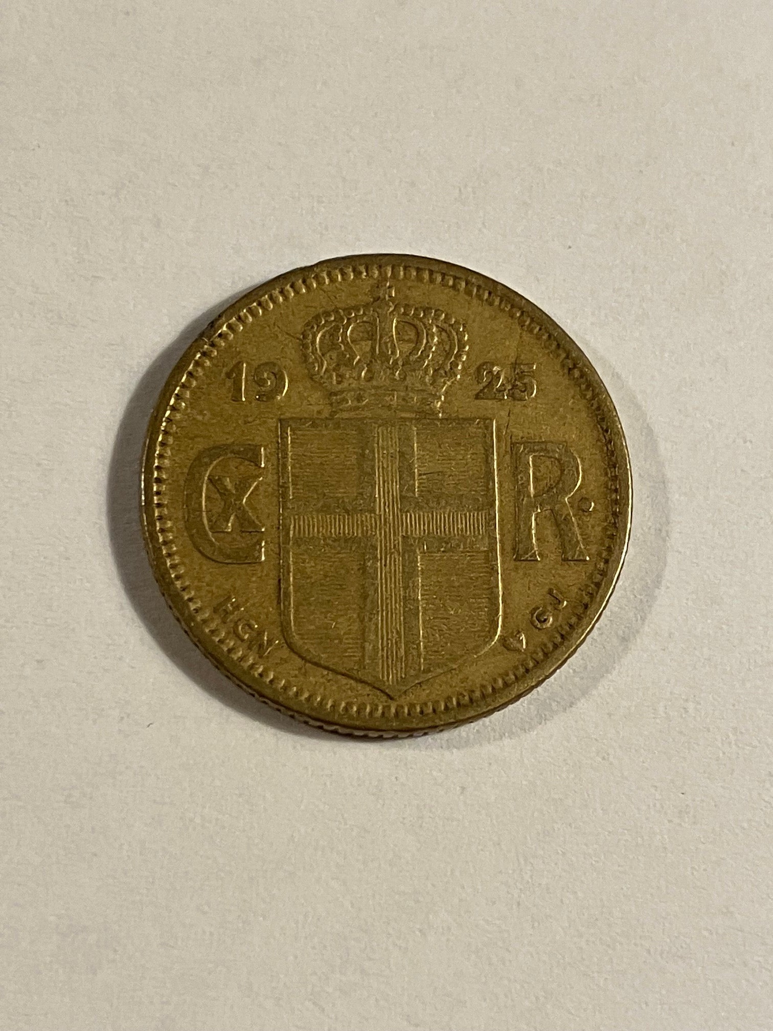 1 Krona 1925 Iceland