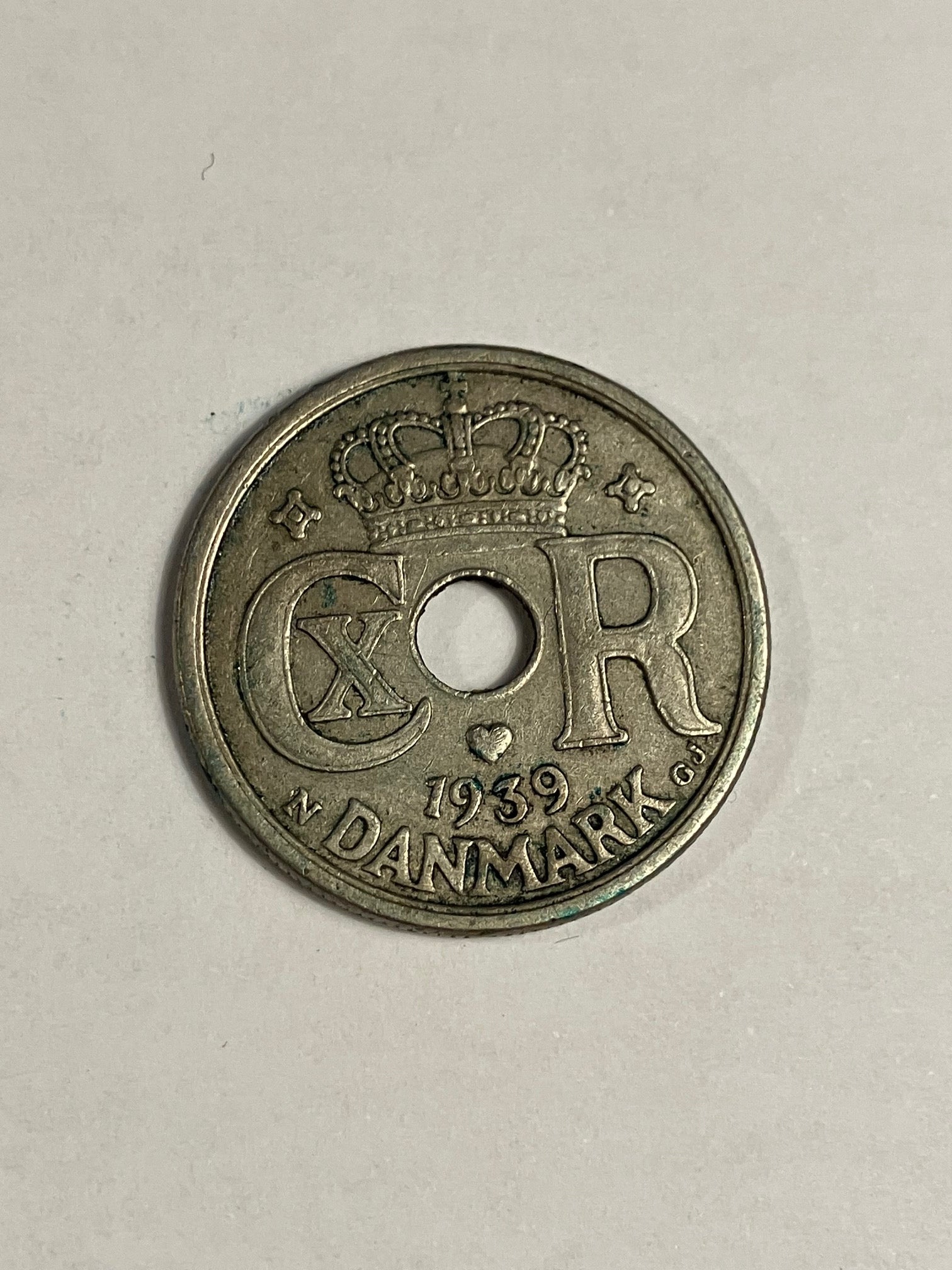 25 Øre 1939 Danmark