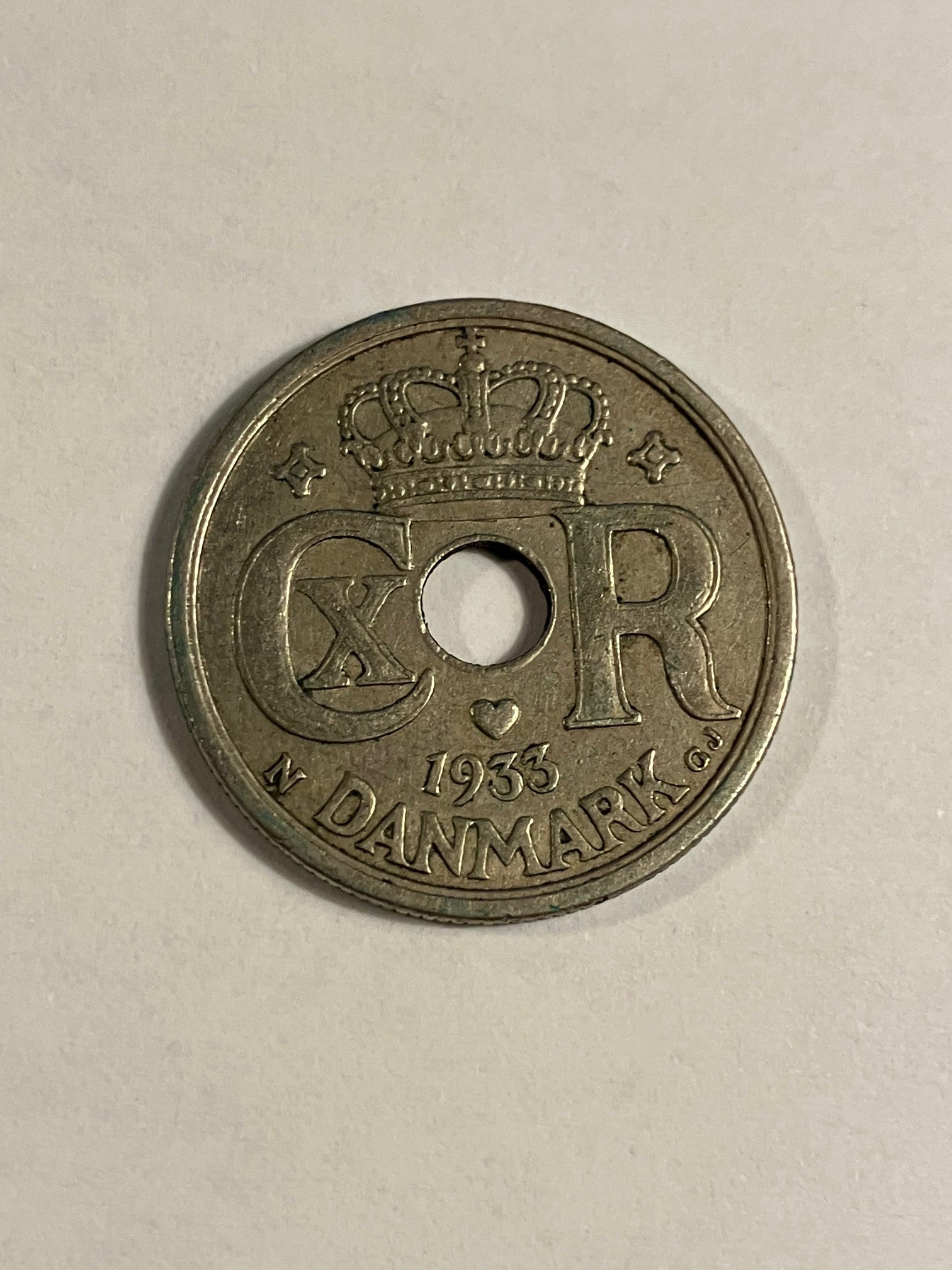 25 Øre 1933 Danmark