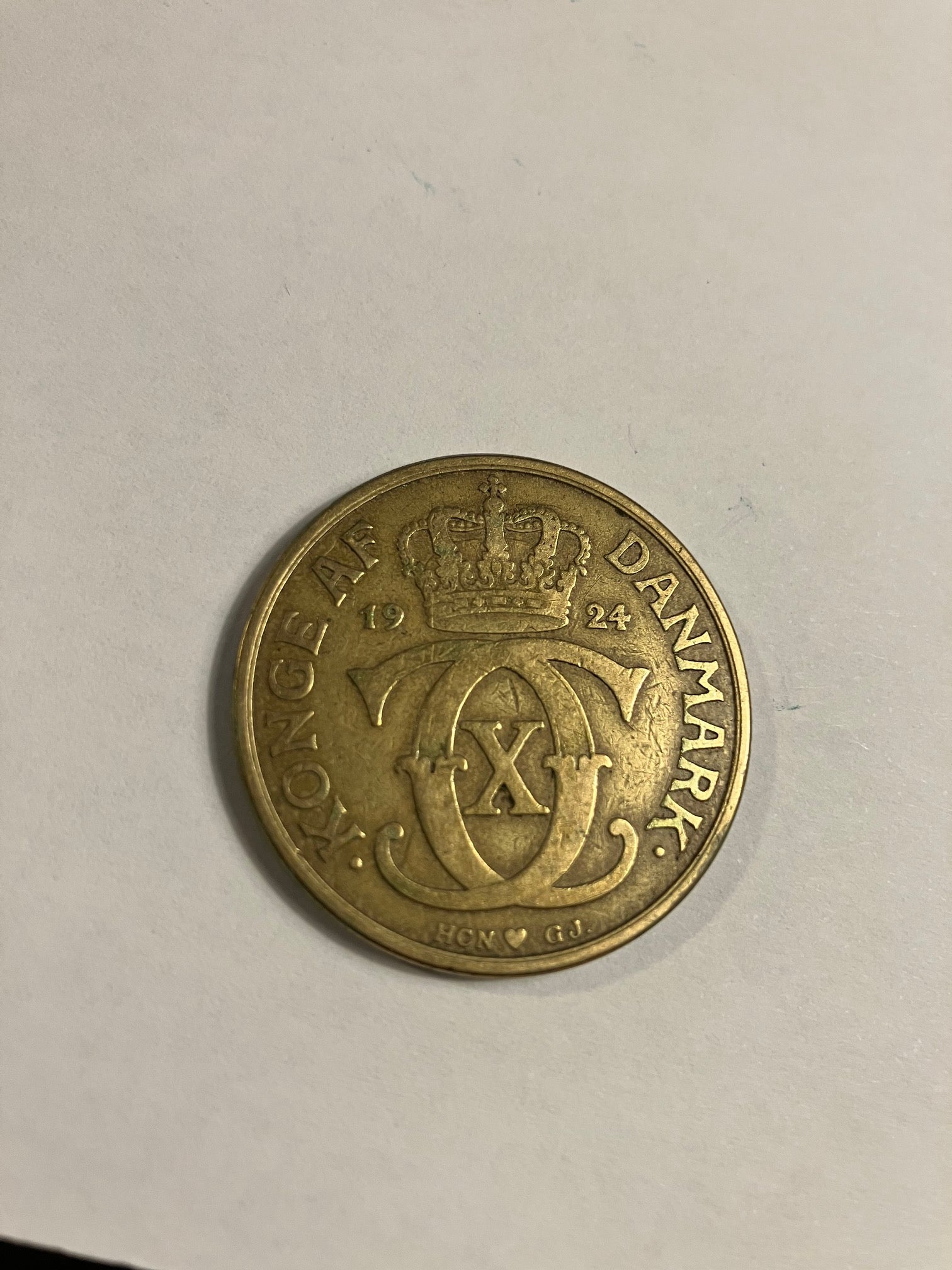 2 Kroner 1924 Danmark