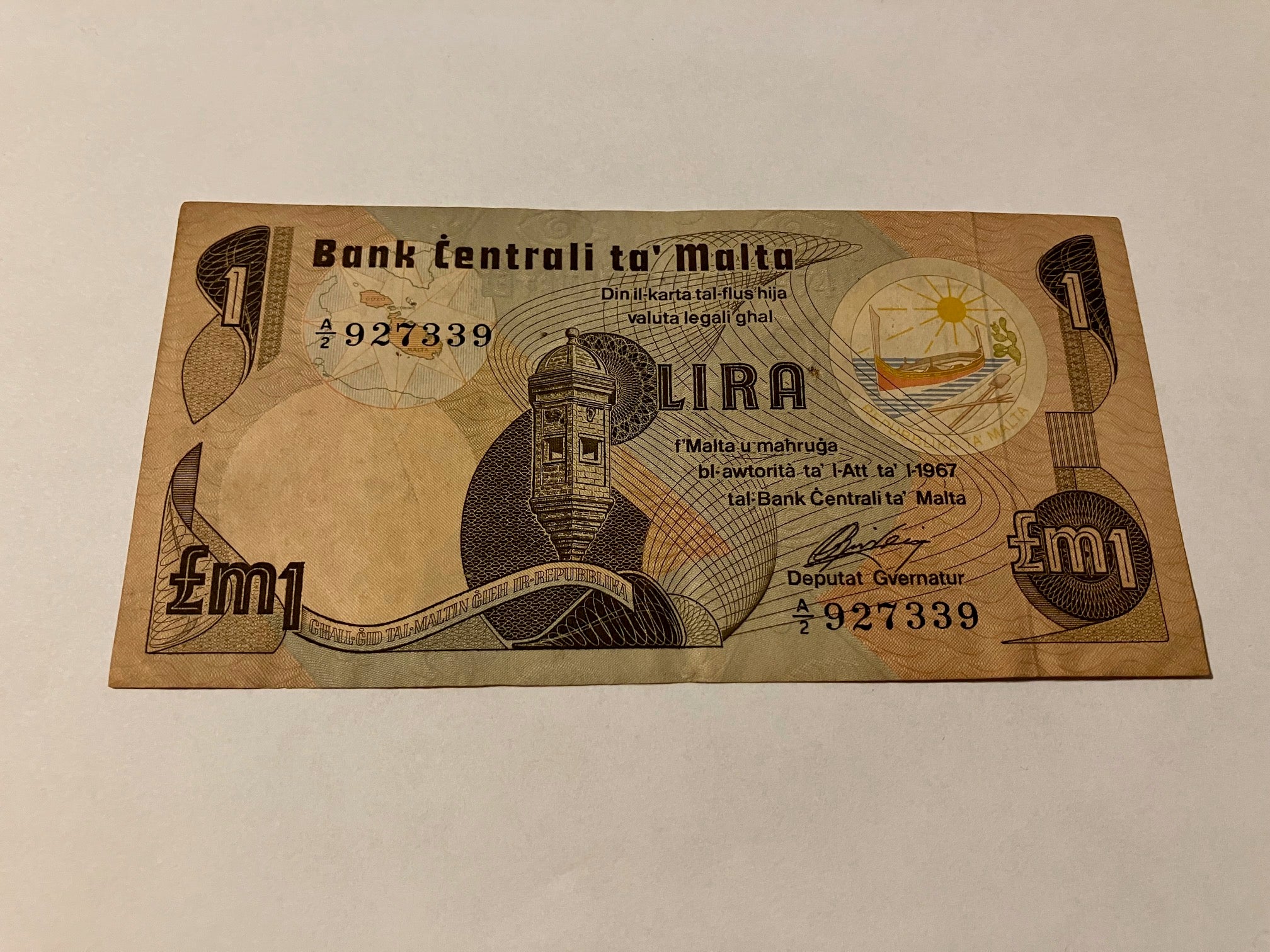 One Pound Malta 1967