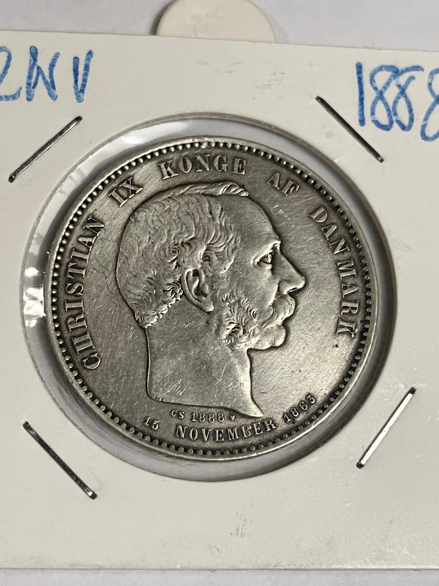 2 Kroner 1888 Danmark