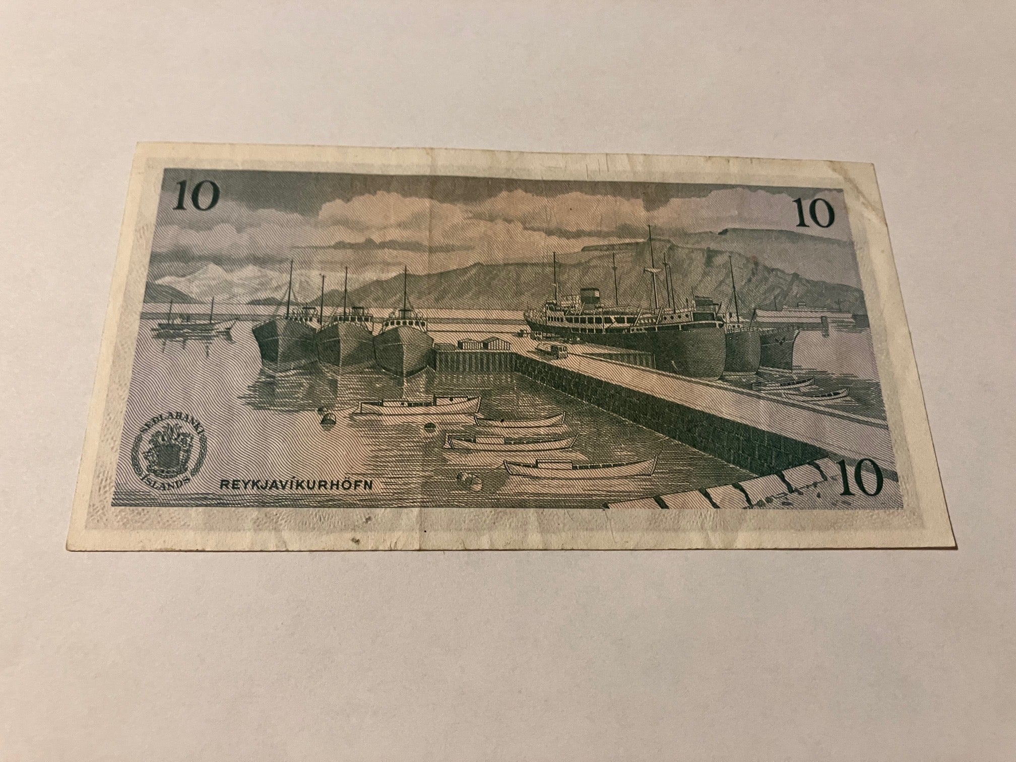 10 Kronur Iceland 1961