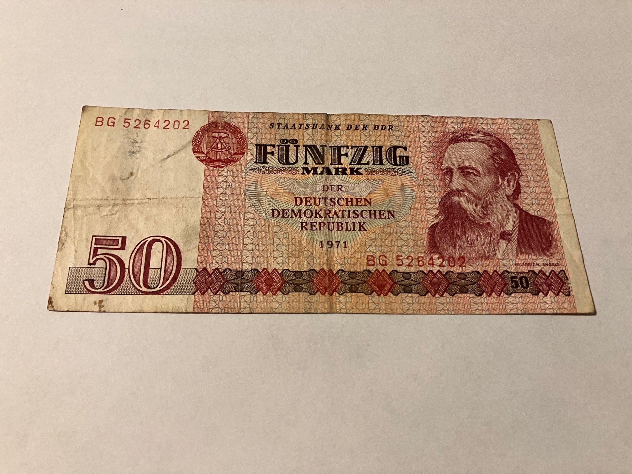 50 DDR-mark Germany 1975