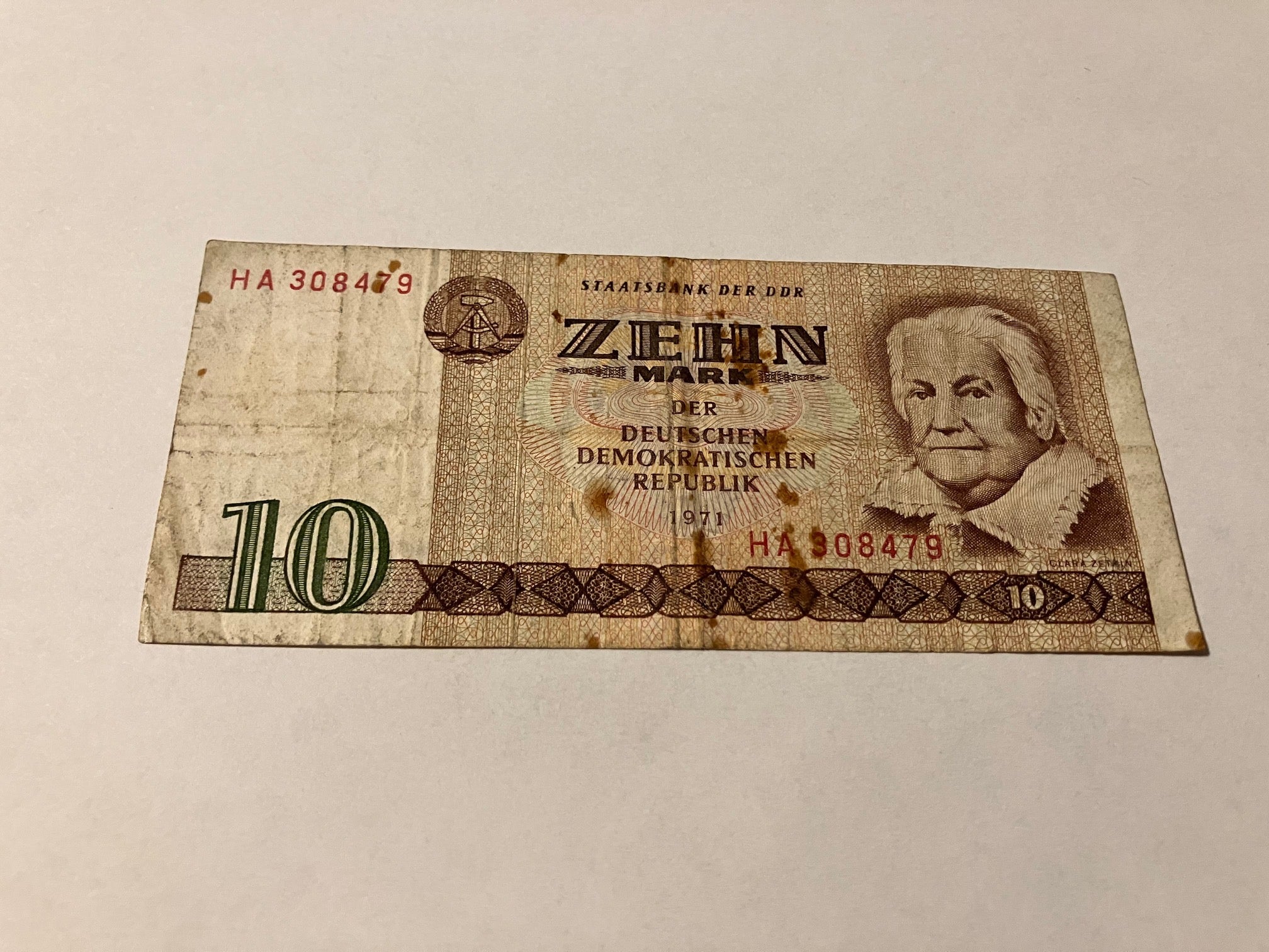 10 DDR-mark Germany 1971