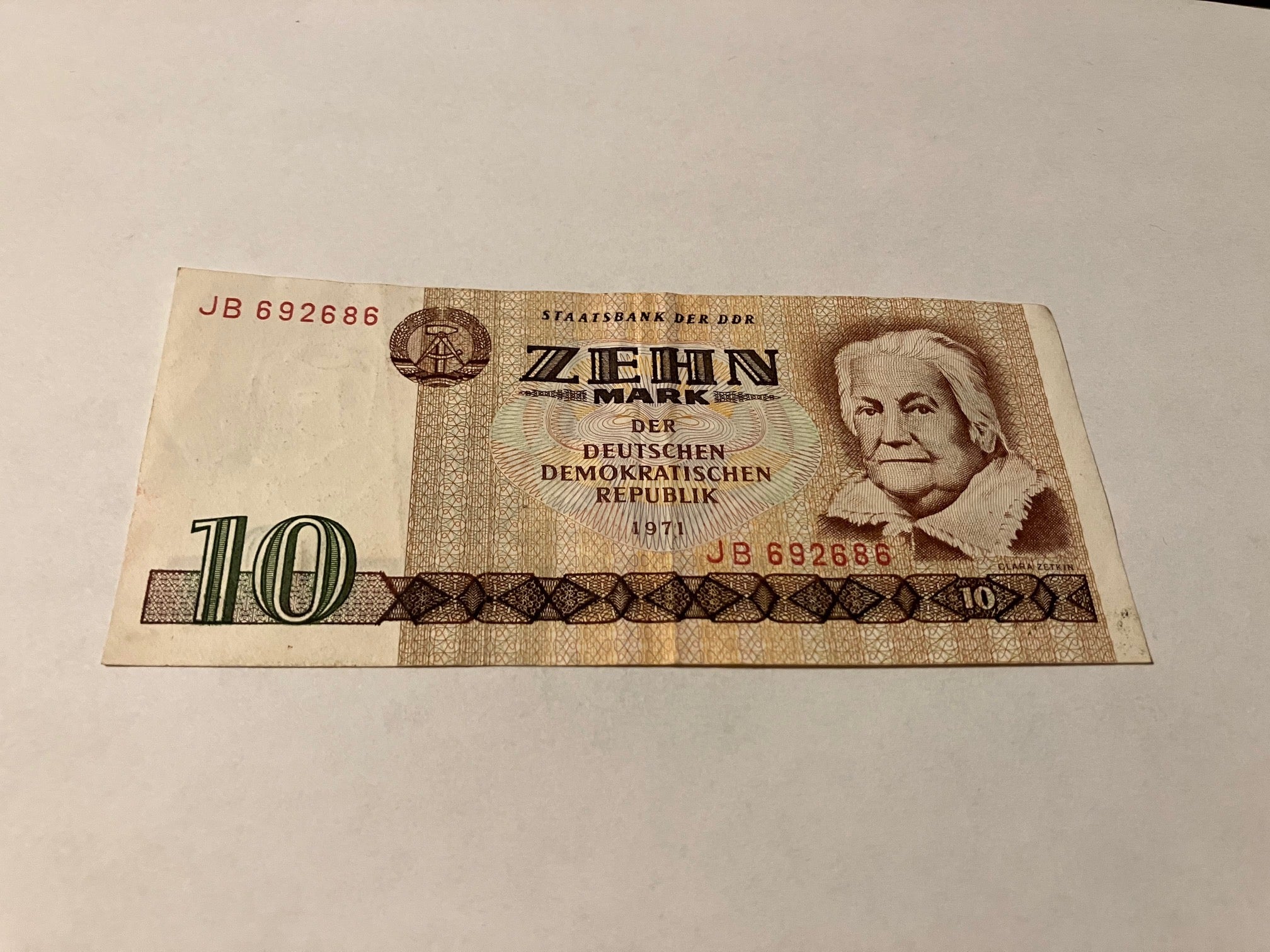10 DDR-mark Germany 1971