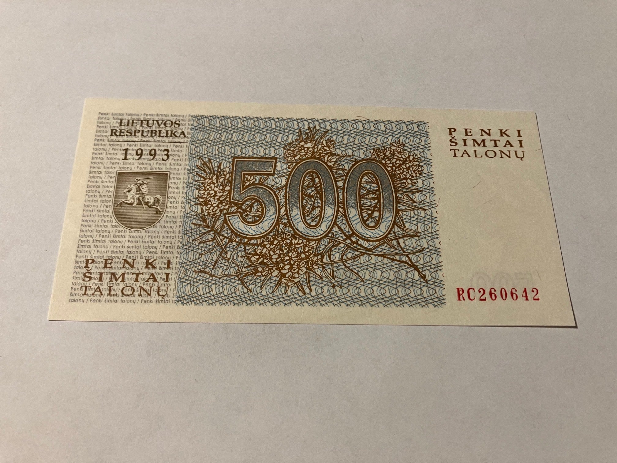 500 Talonas 1993