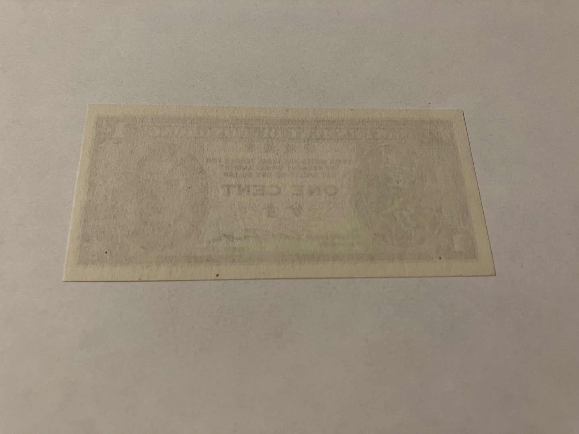 One Cent Hong Kong