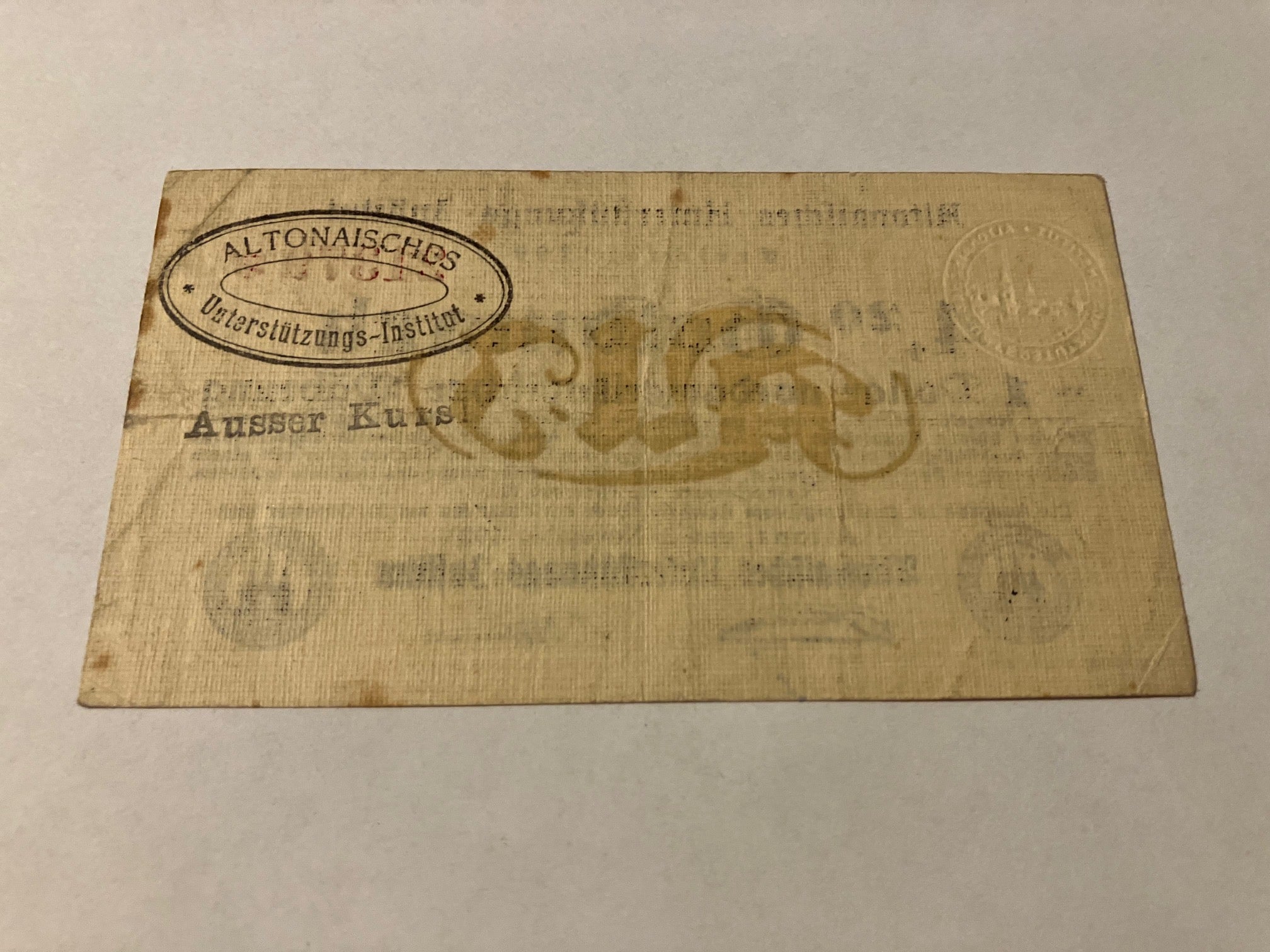 4,20 Goldmark = 1 Dollar Germany banknote