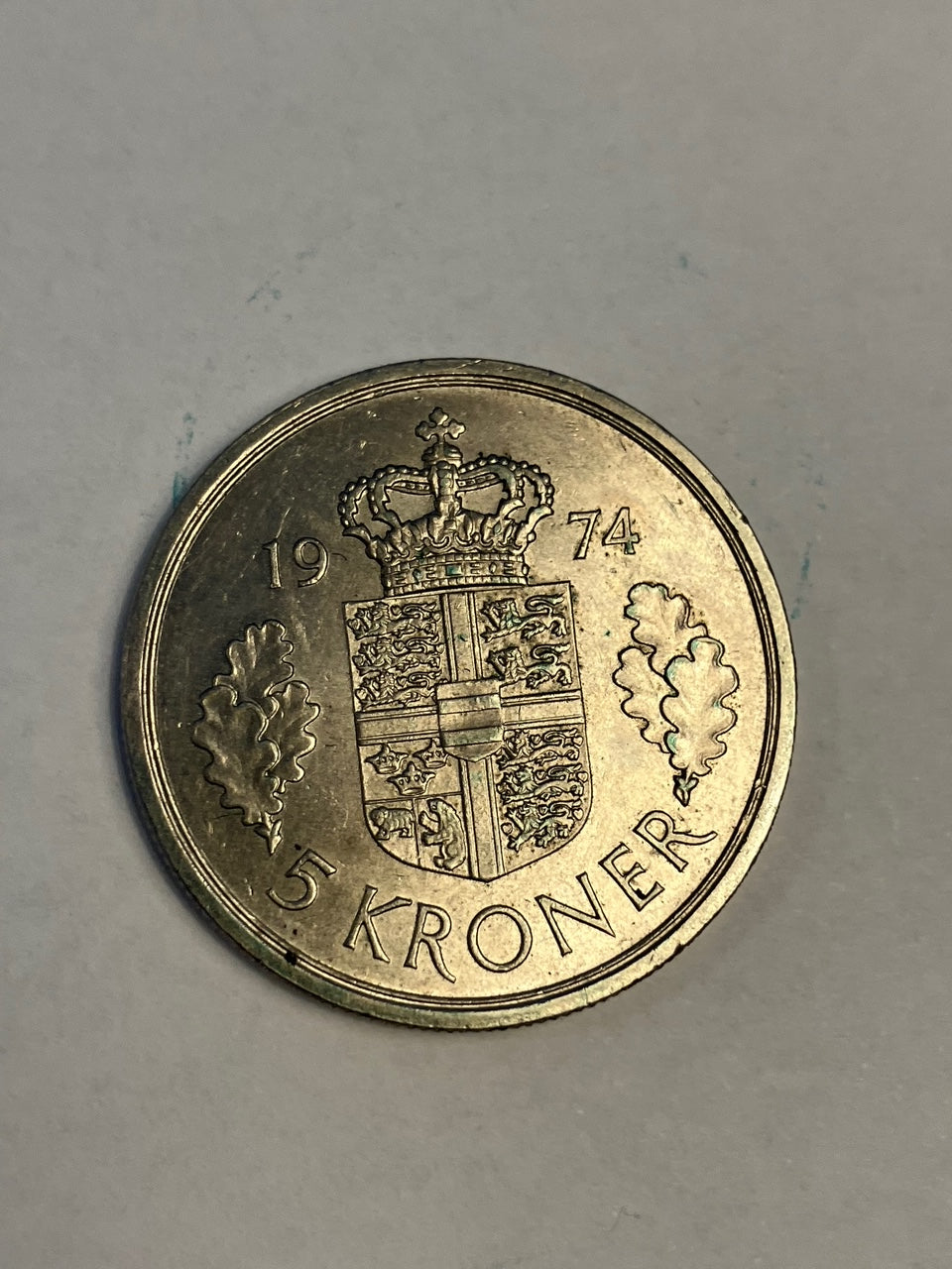 5 Kroner Danmark 1974