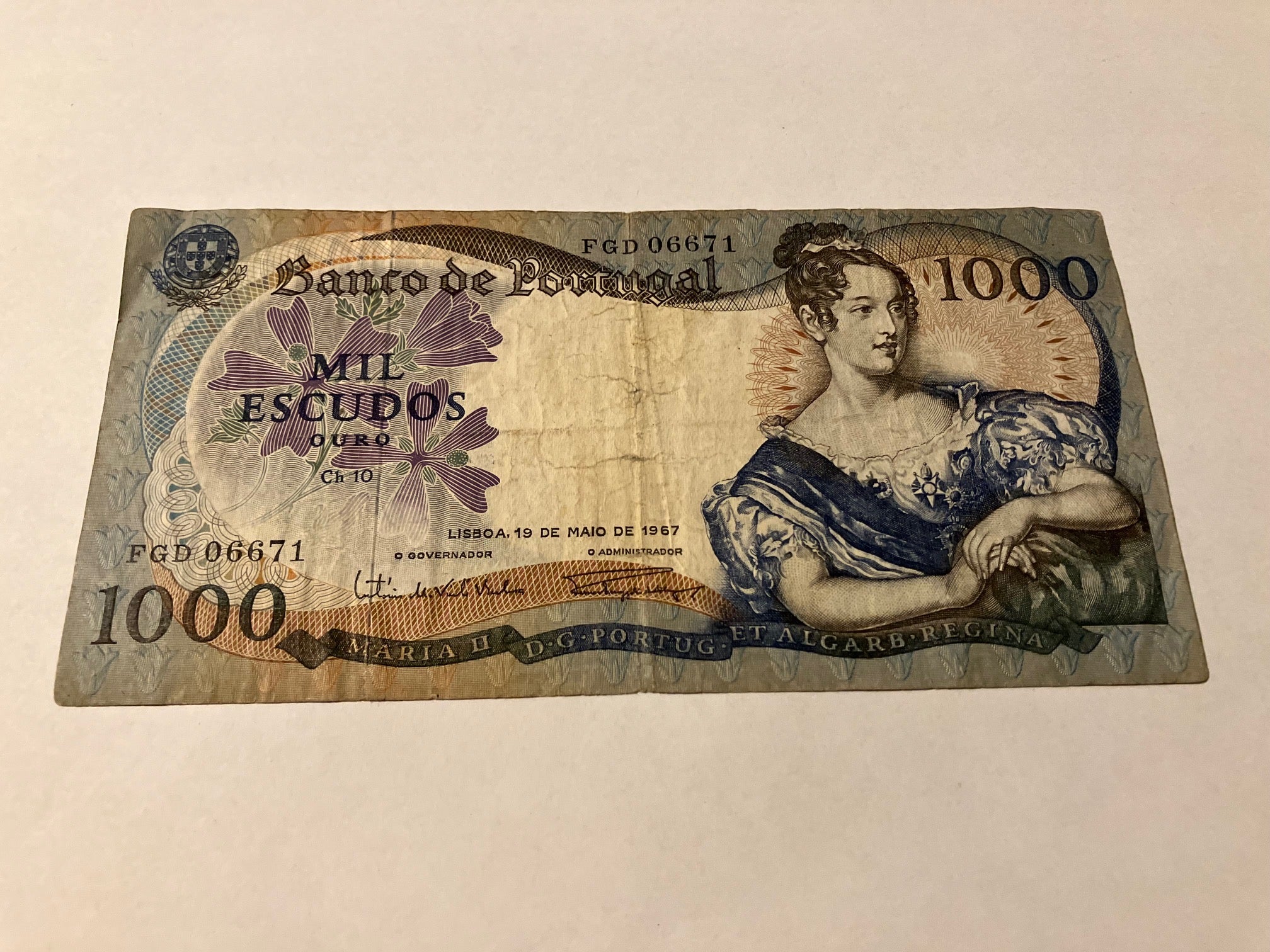 1000 Escudos Portugal 1967