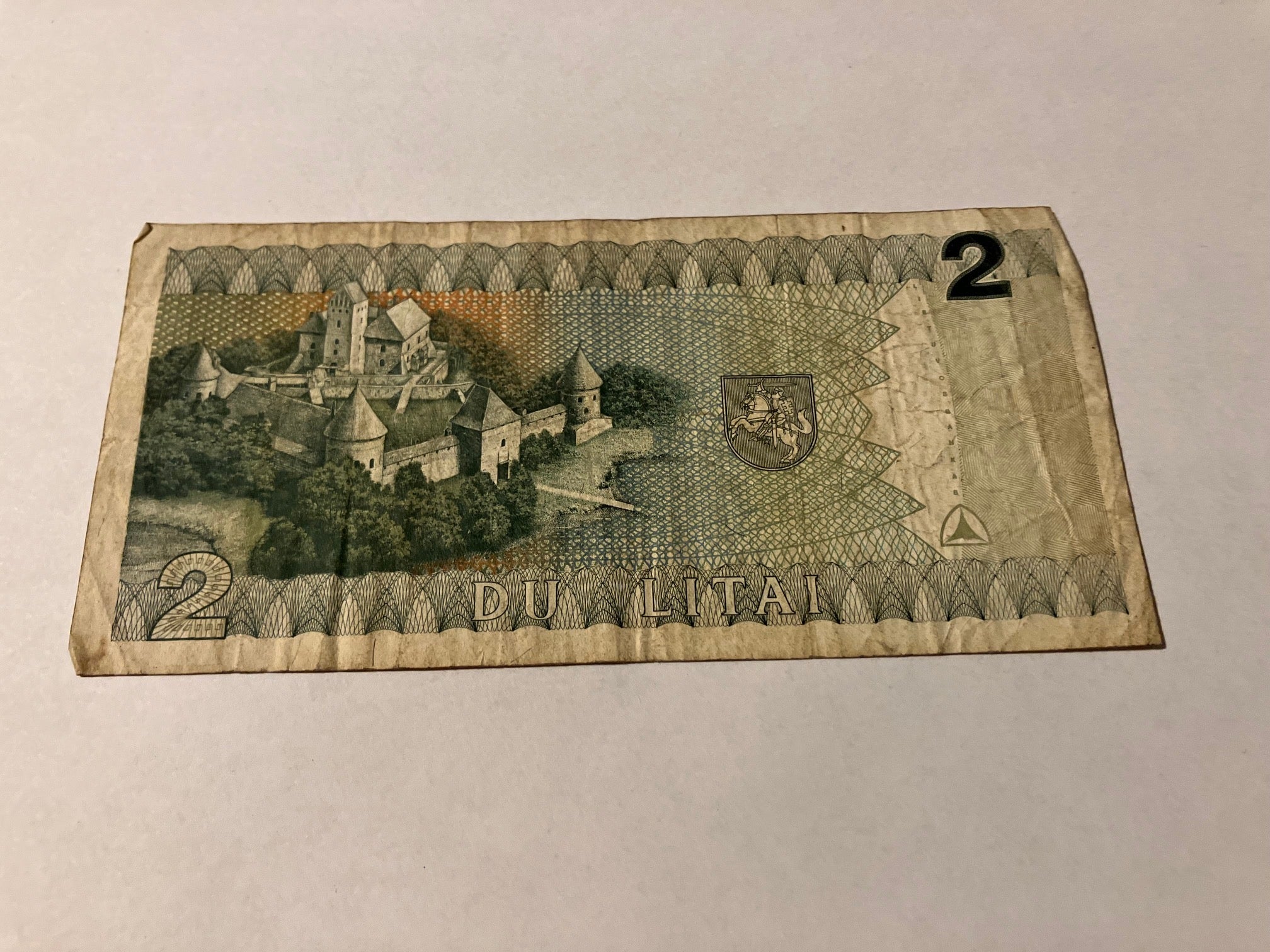 2 Litai Lithuania 1993 - Dårlig stand