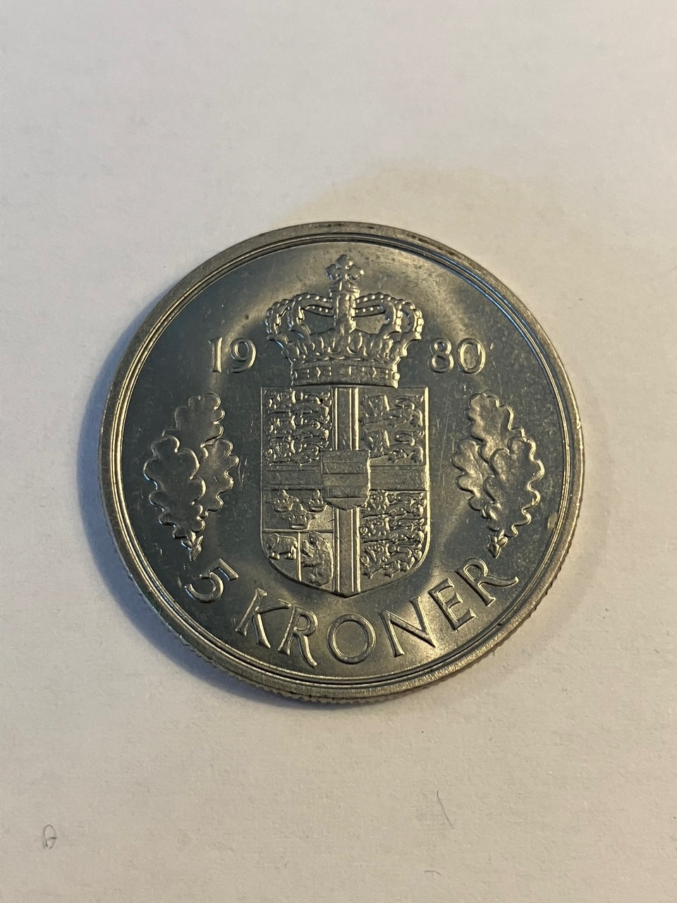 5 Kroner Danmark 1980