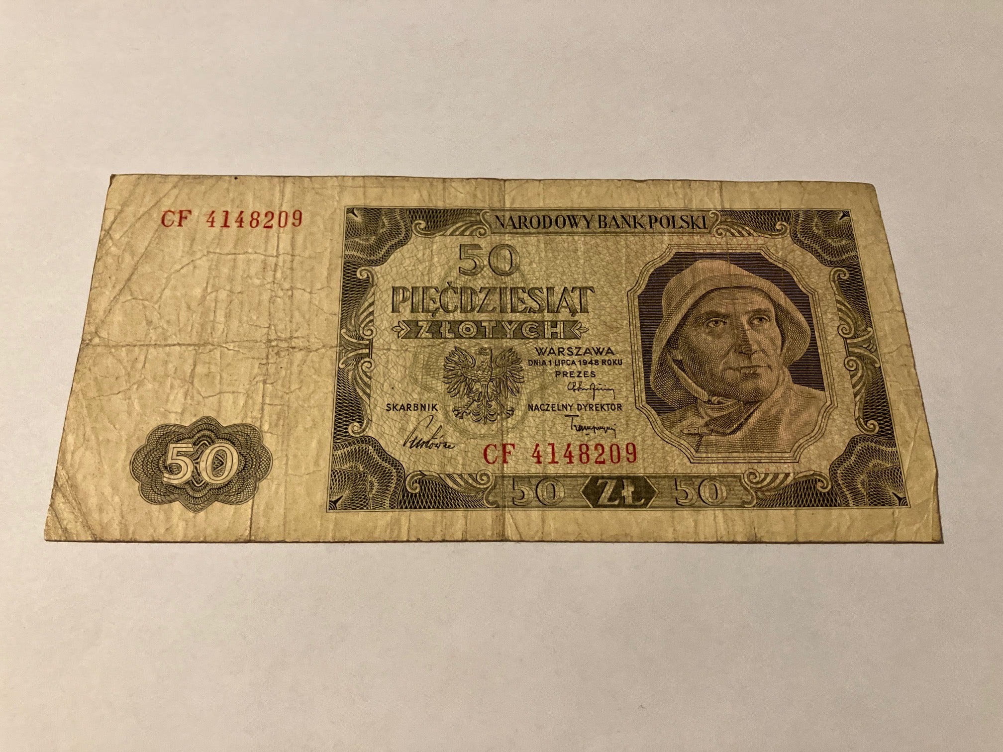 50 Zlotych 1948 Poland