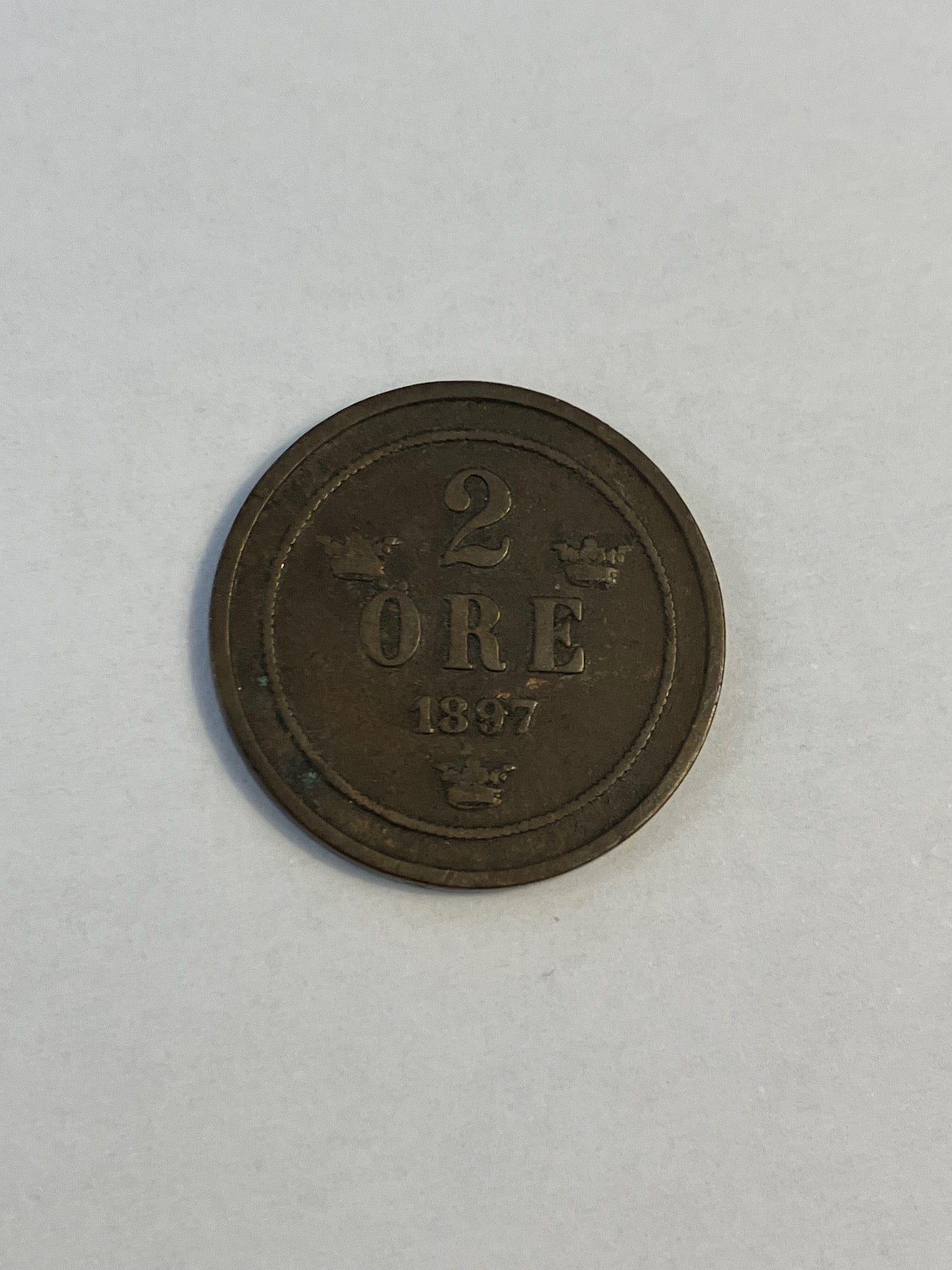 2 Øre 1897 Sverige