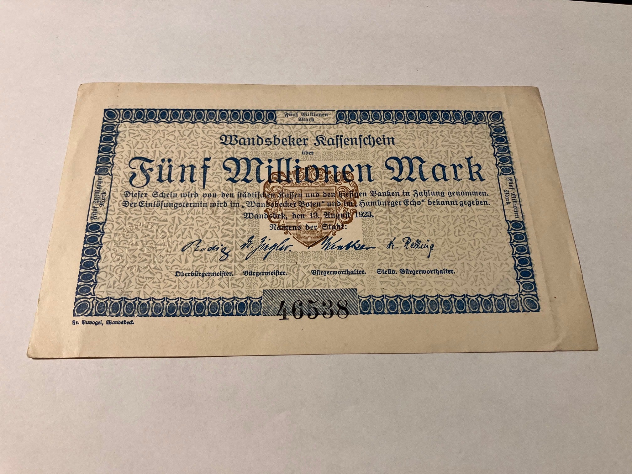 5 Millionen 1923 Germany
