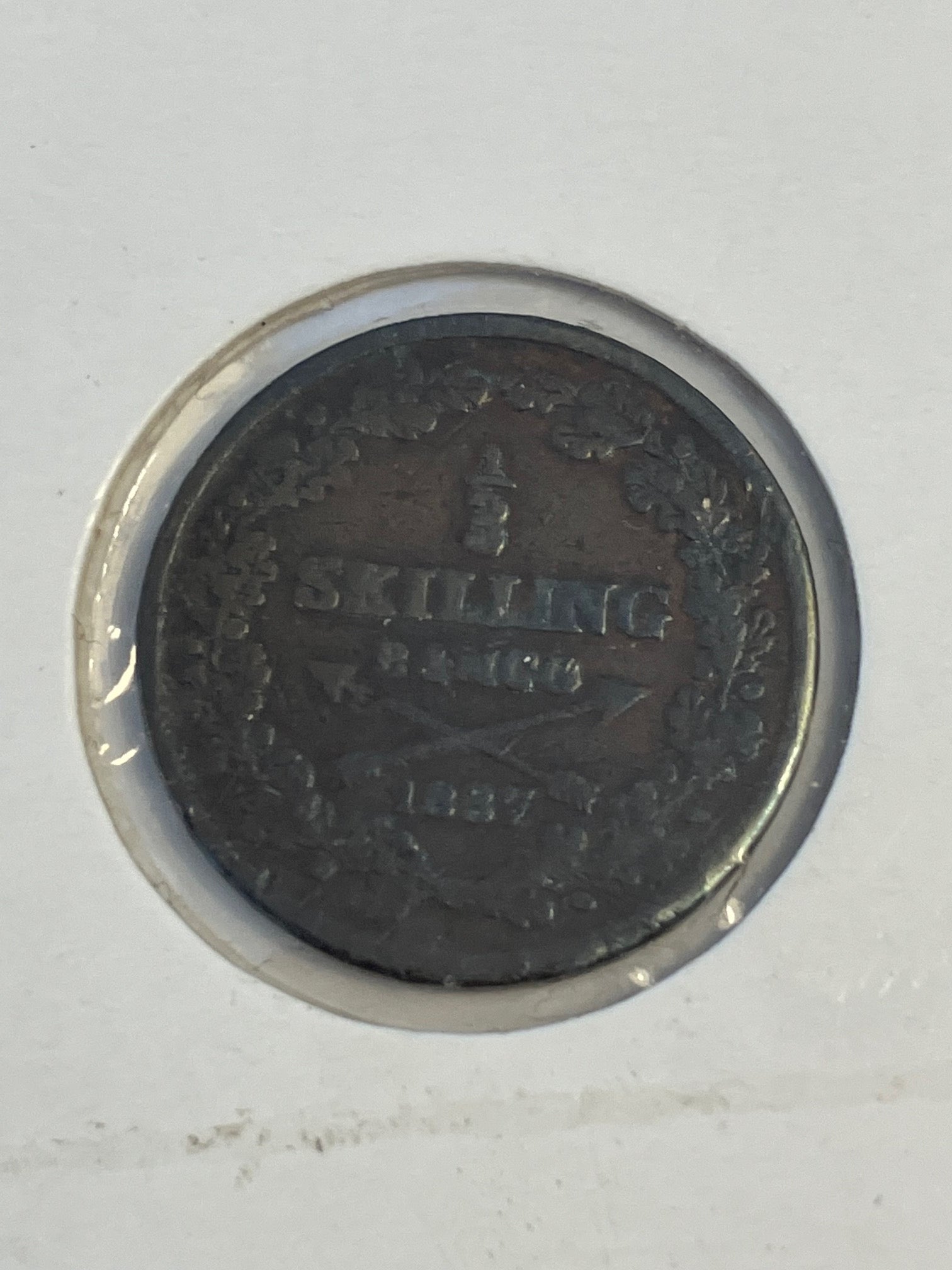 1/3 skilling 1837 Sweden