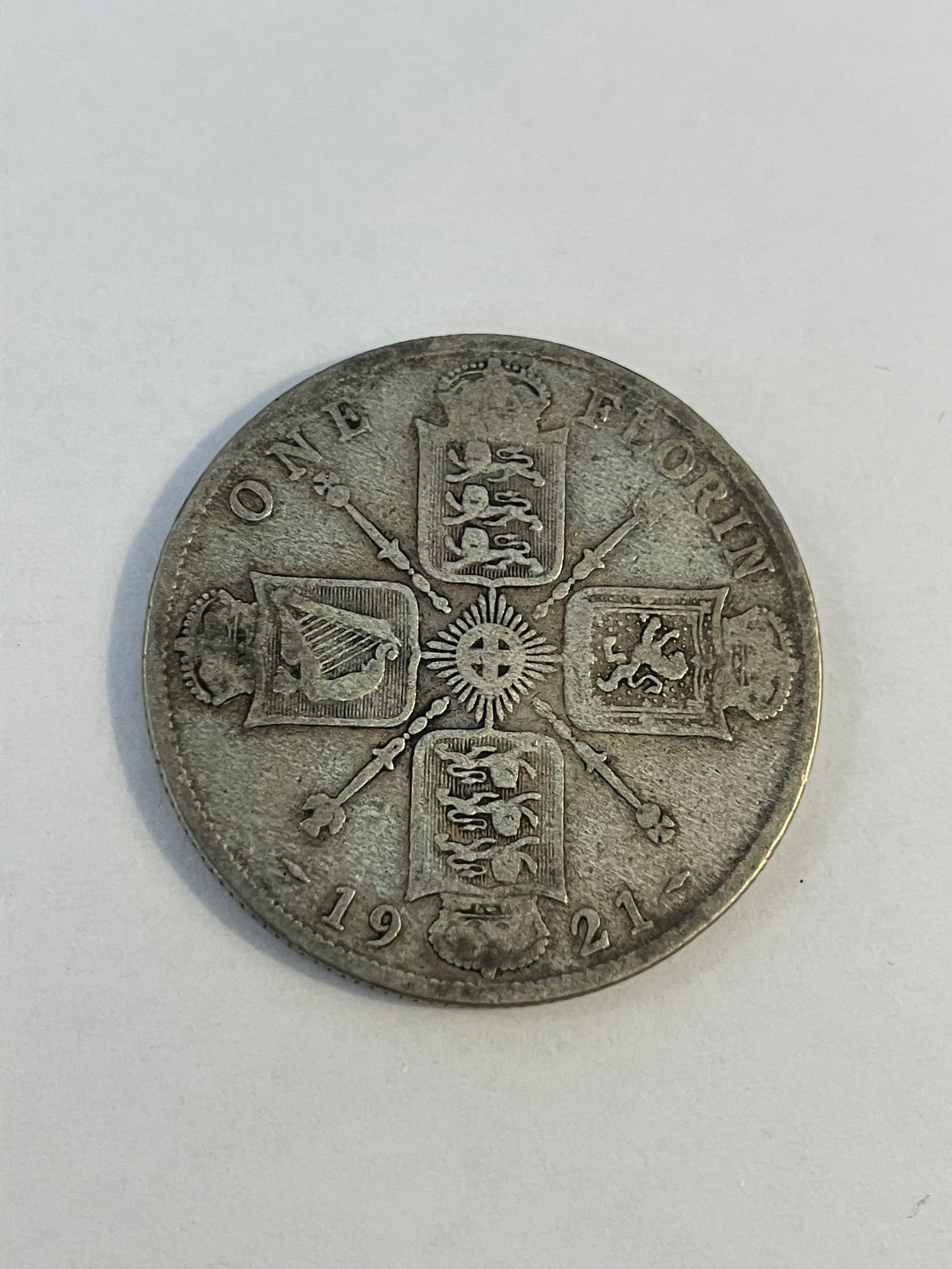 One Florin England 1921