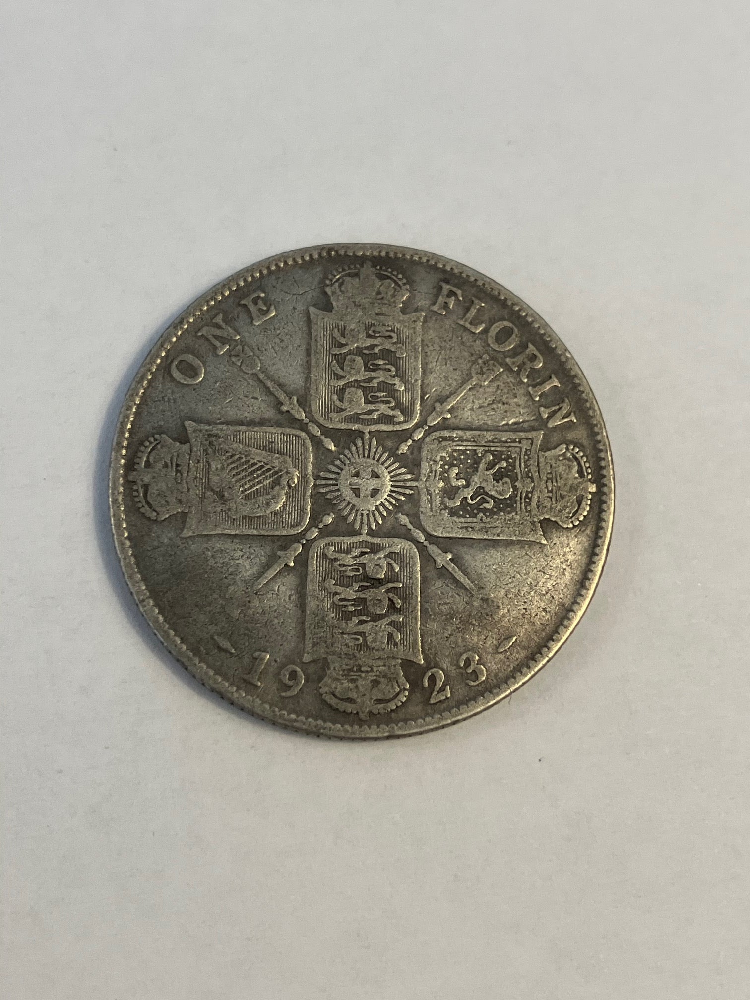 One Florin England 1923