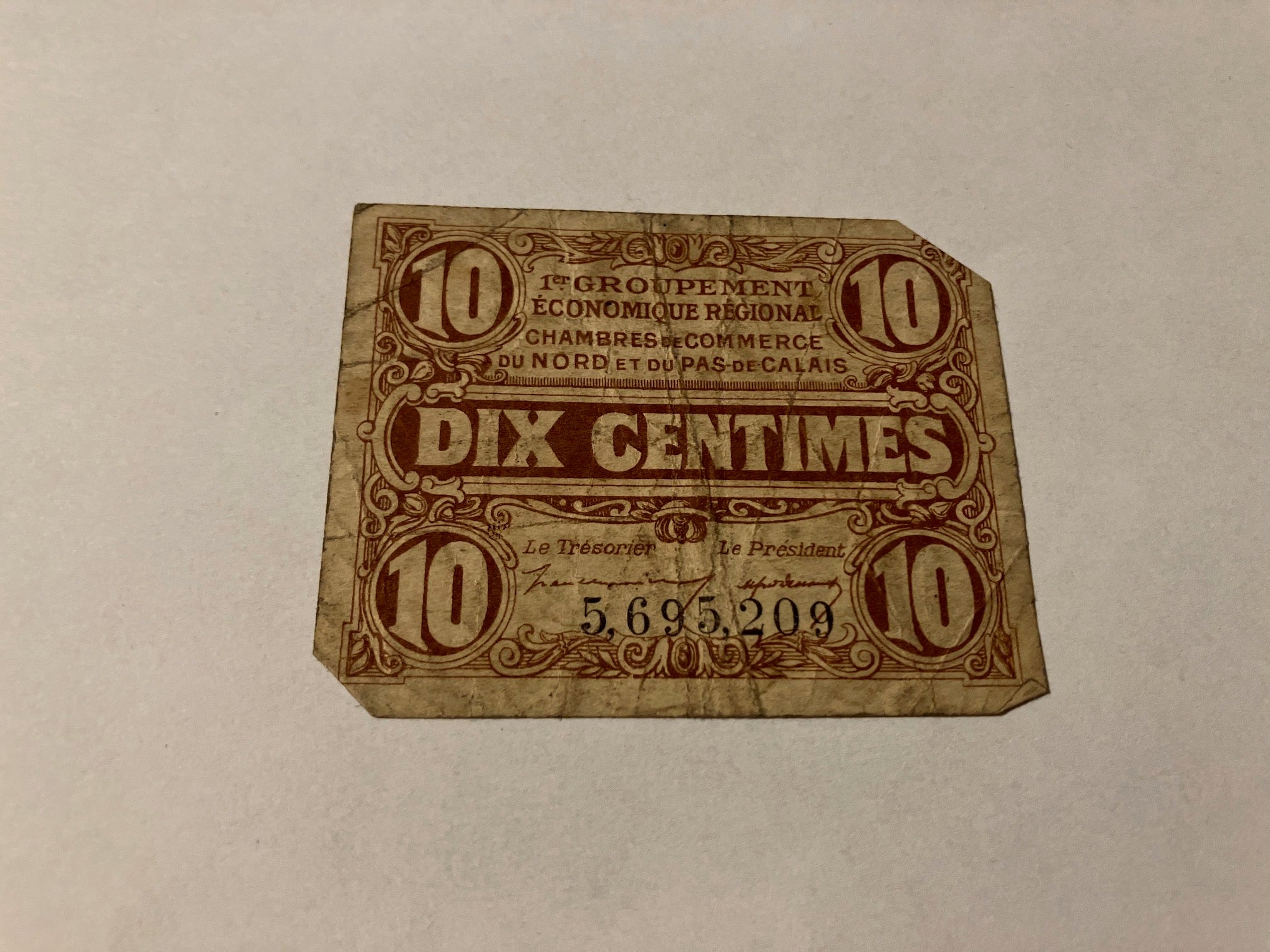 10 Centimes 1925 France