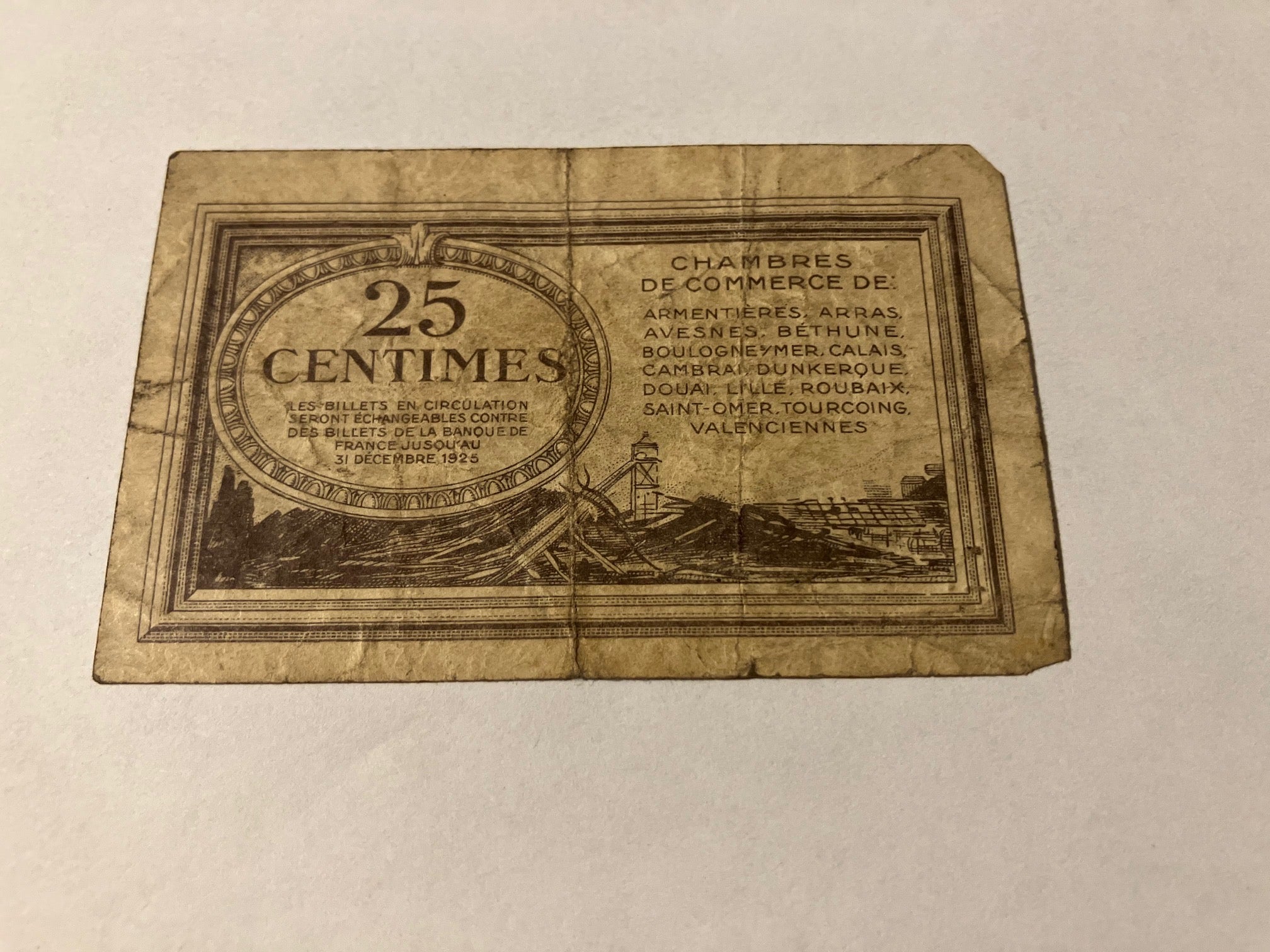 0,25 Centimes 1925 France