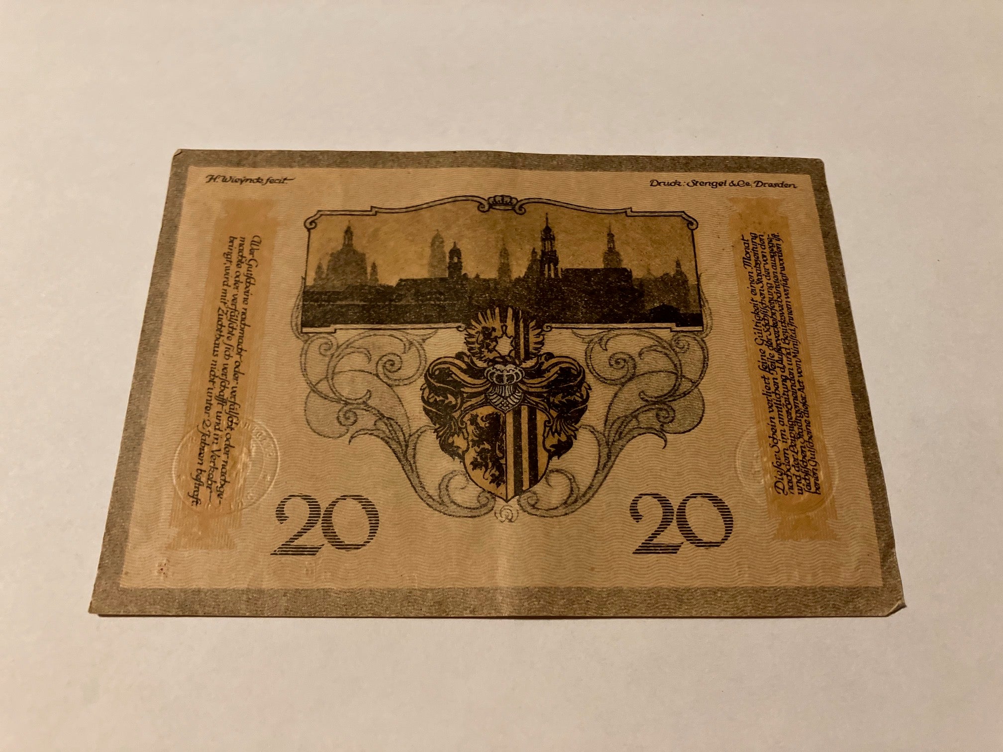20 Mark Dresden 1918 Germany