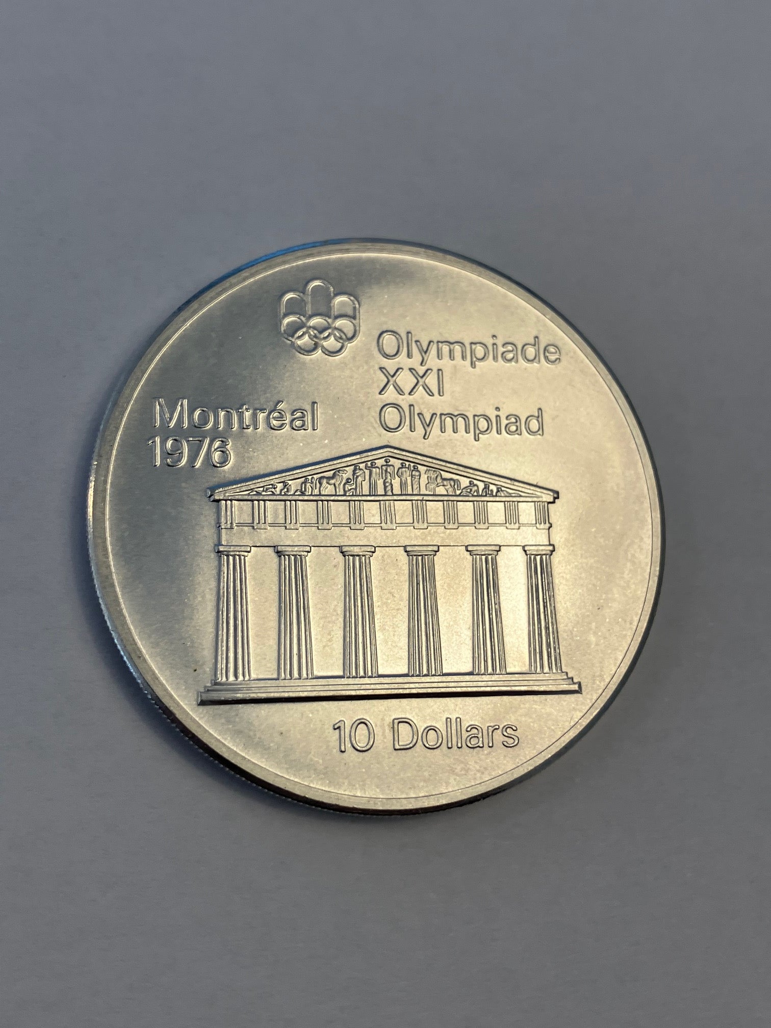 10 Dollars Canada - Elizabeth II Temple of Zeus - Sølv