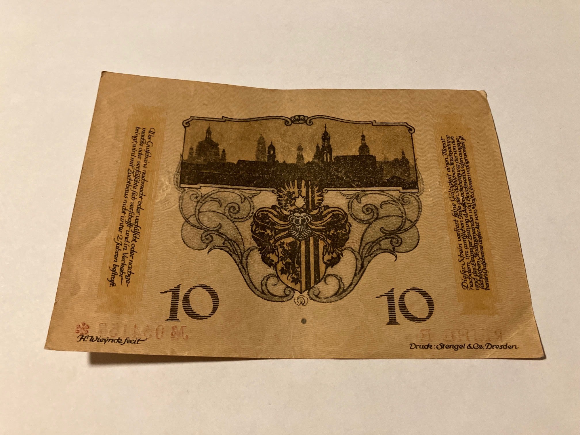 10 Mark Dresden 1918 Germany