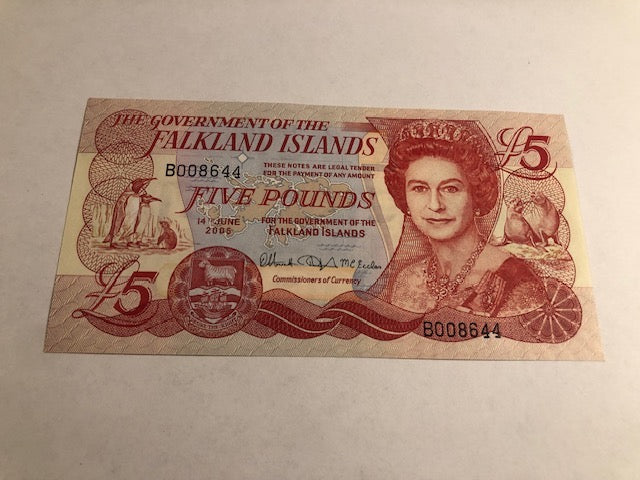 5 Pounds Falkland Islands 2005