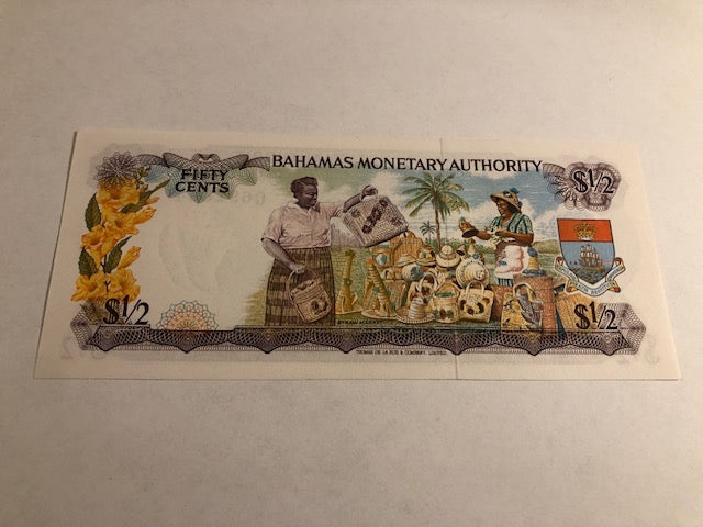 Fifty Cents Bahamas 1968