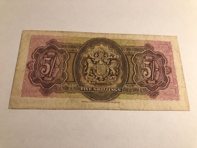 Five Shillings Bermuda 1937