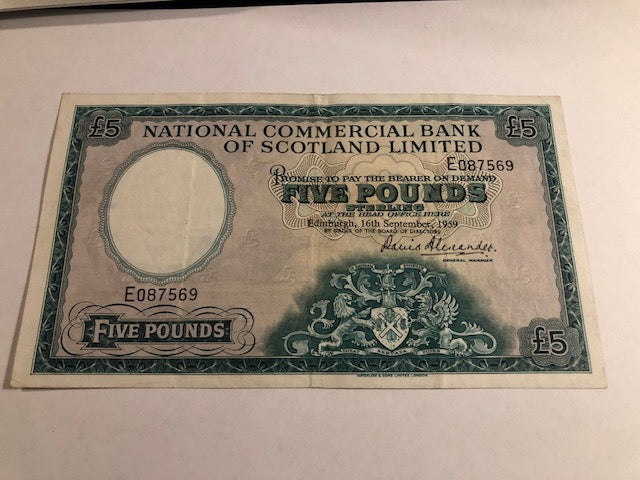 Five Pounds Scotland 1959