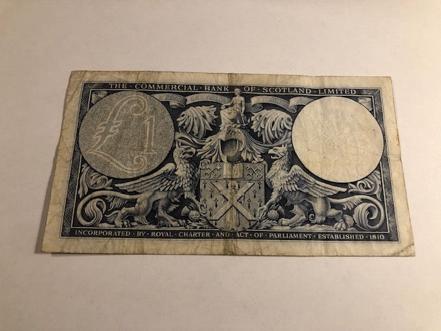 One Pound Scotland 1957