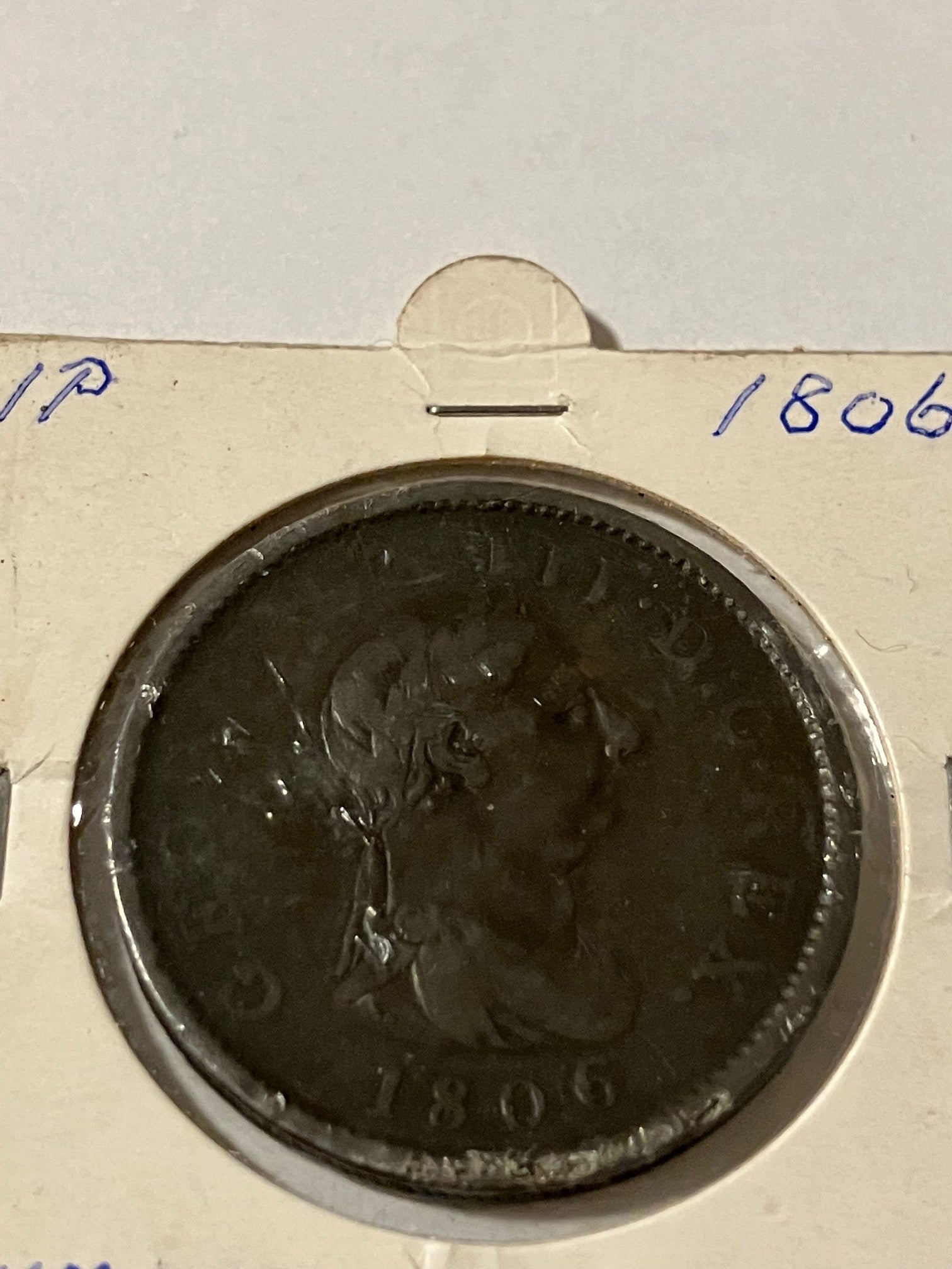 1 Penny England 1806 - Bad condition