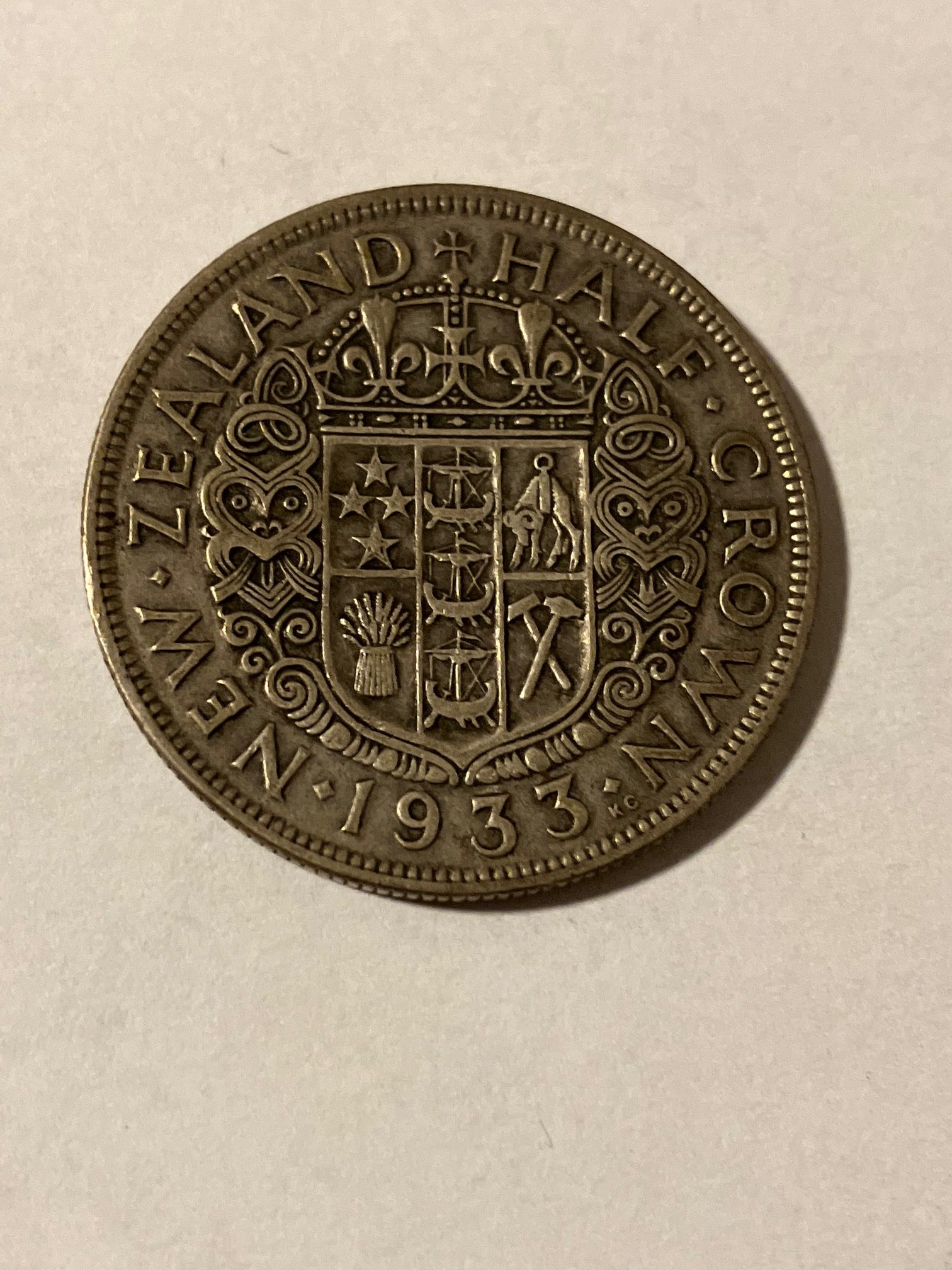 Half Crown New Zealand 1933