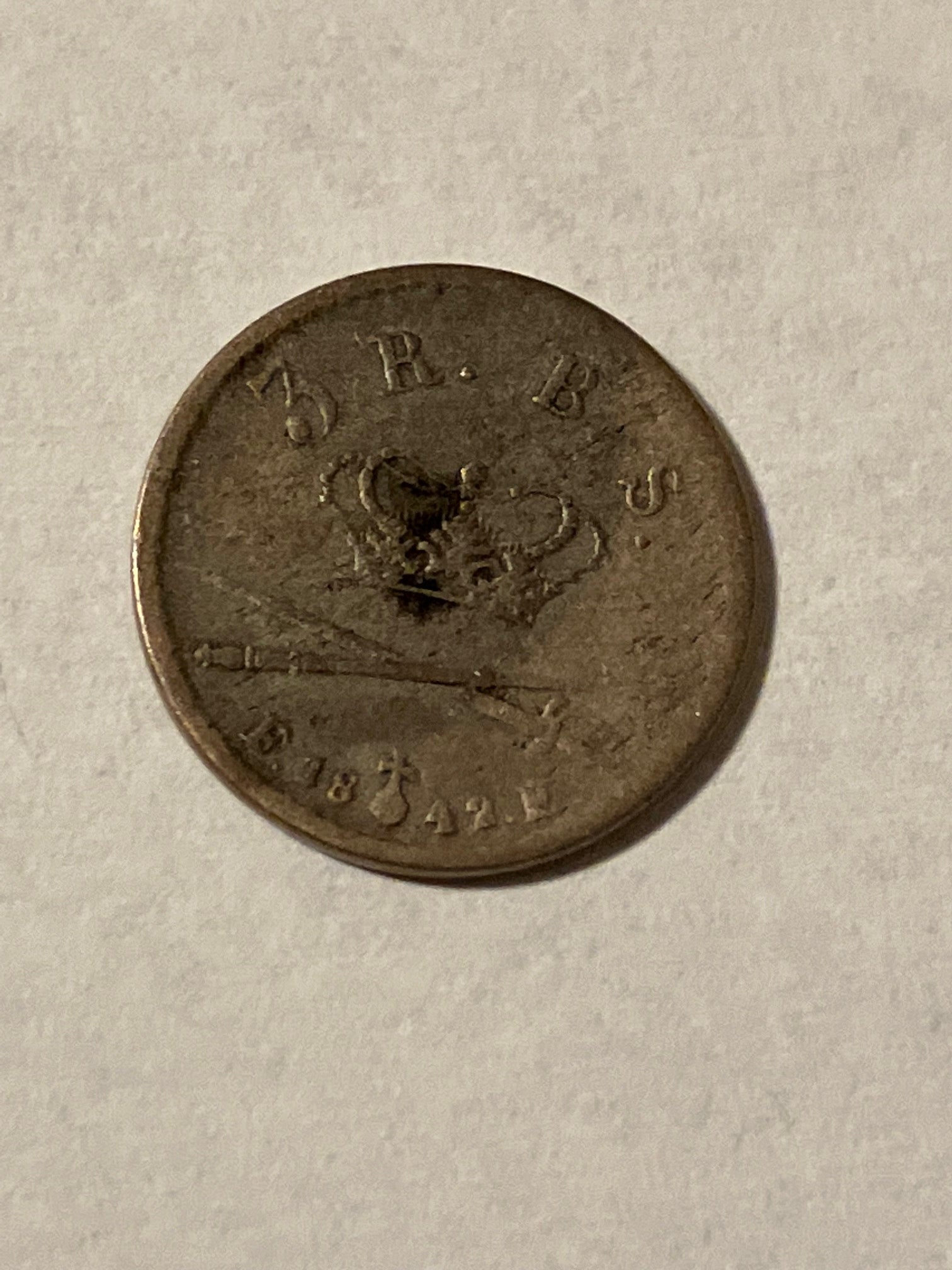 3 Rigsbankskilling 1842