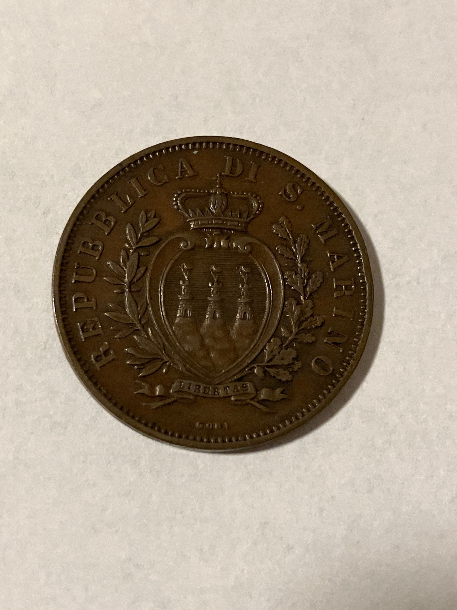 10 Centesimi 1893 San Marino