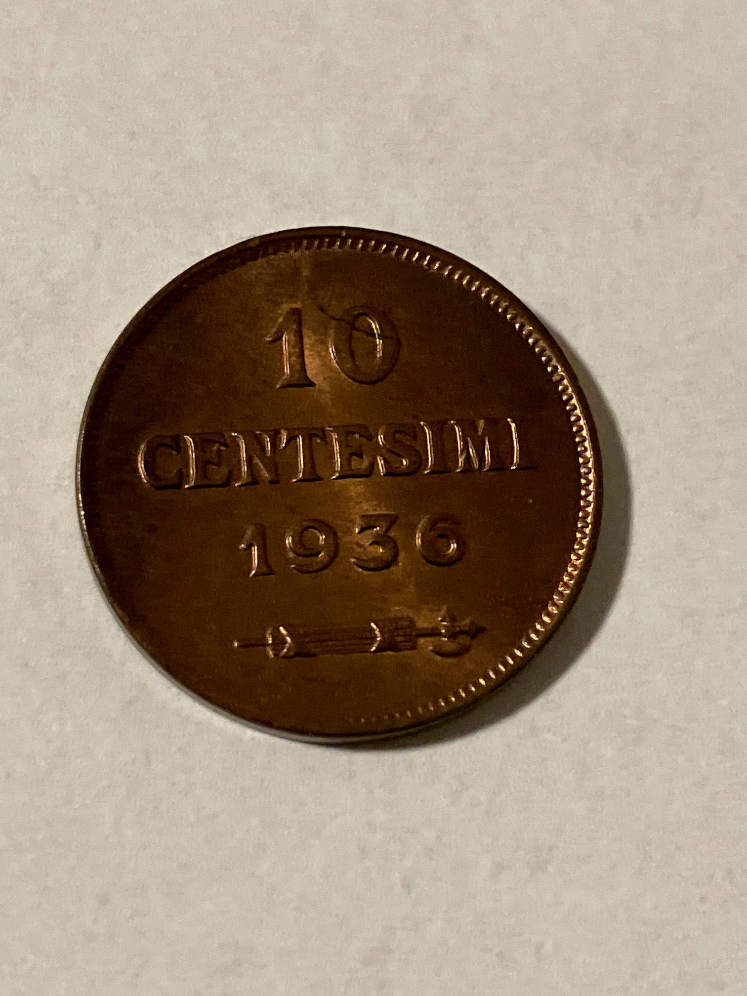 10 Centesimi 1936 San Marino