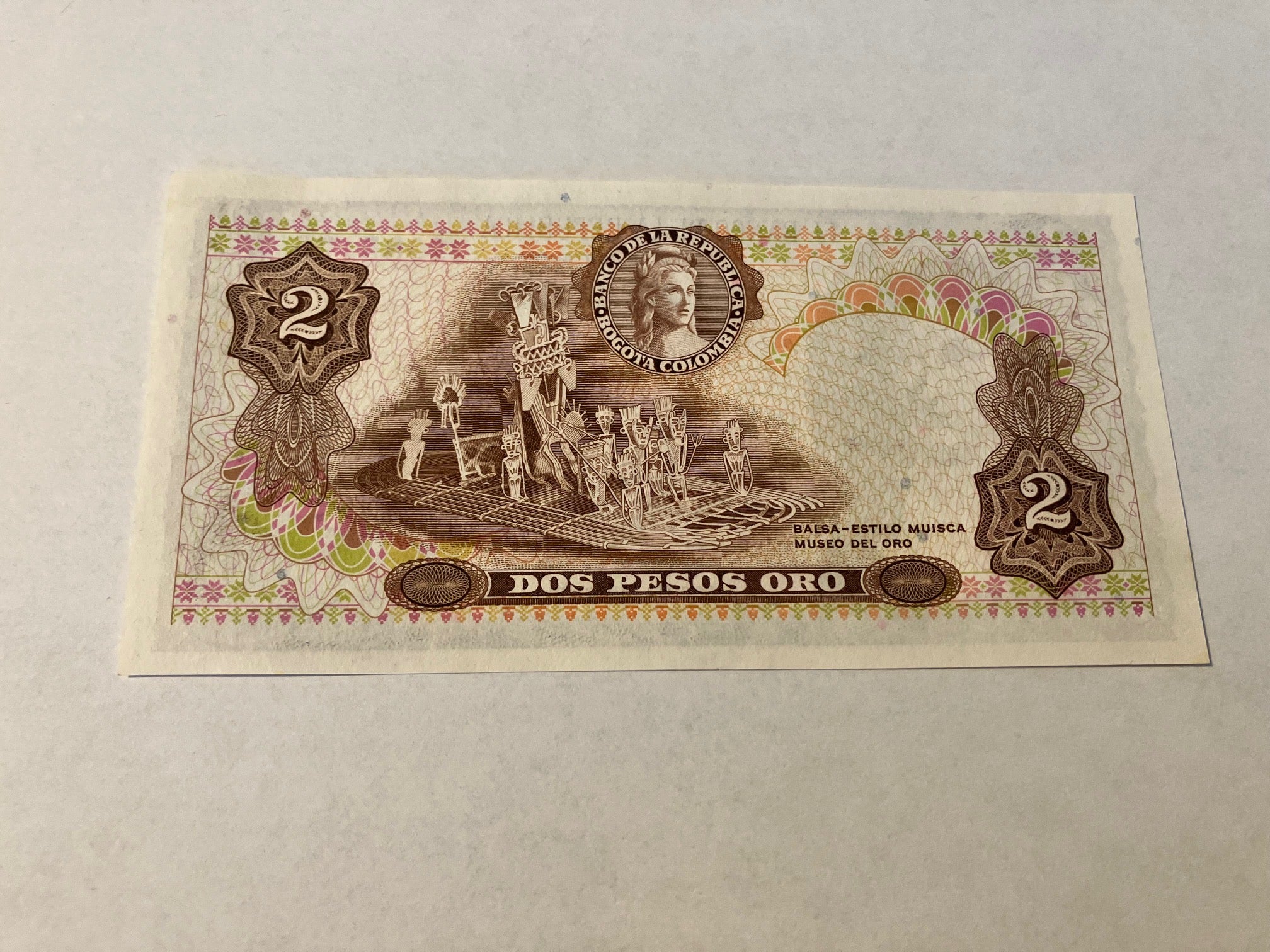 2 Pesos Oro 1973 Colombia