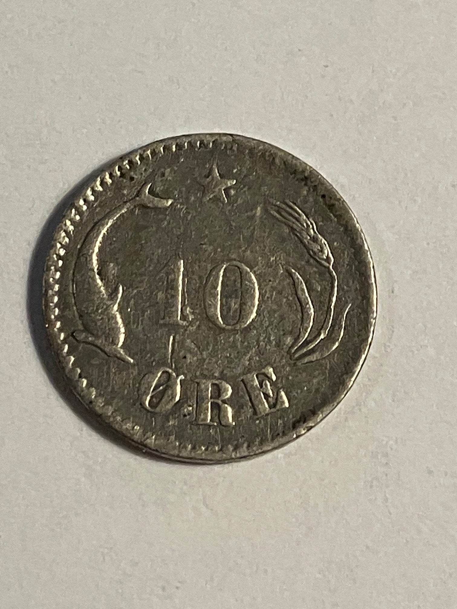 10 øre 1875 Danmark