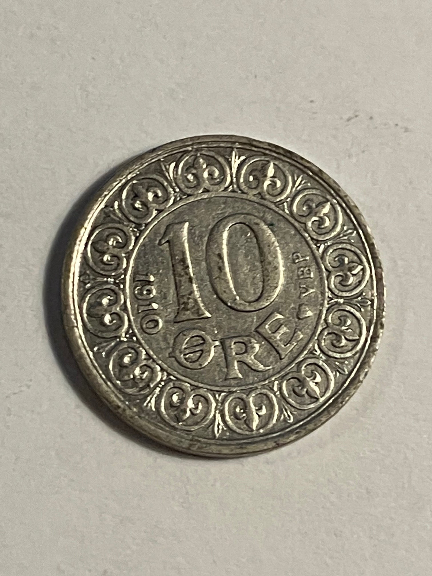 10 øre 1910 Danmark