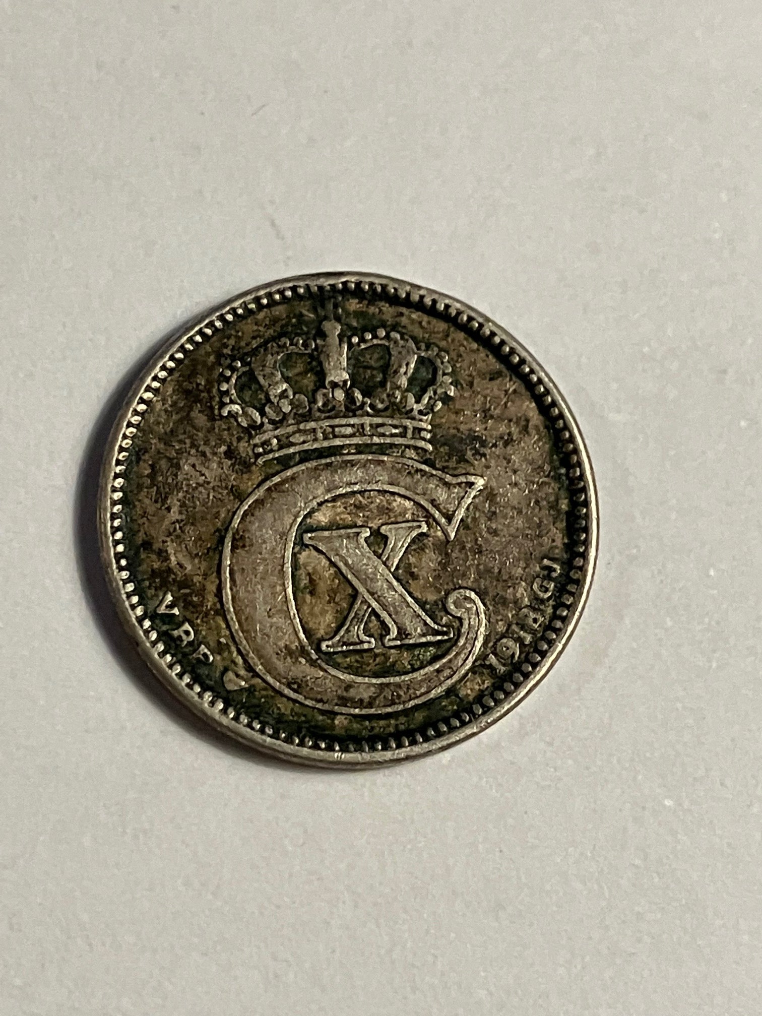 25 øre 1918 Danmark