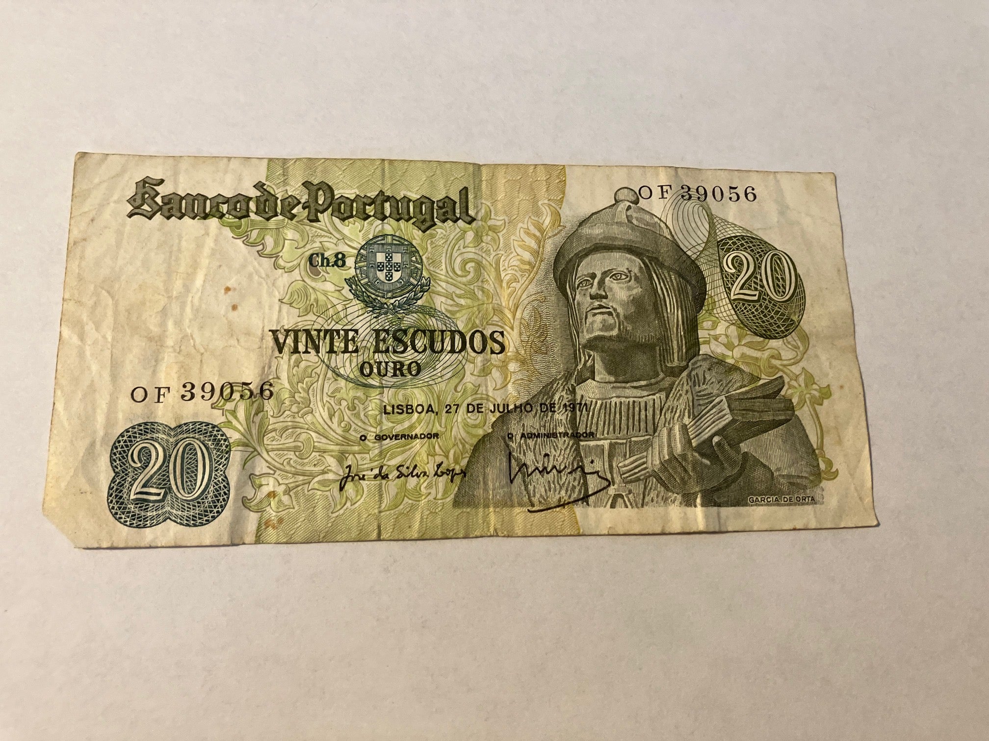 20 Escudos Portugal 1971